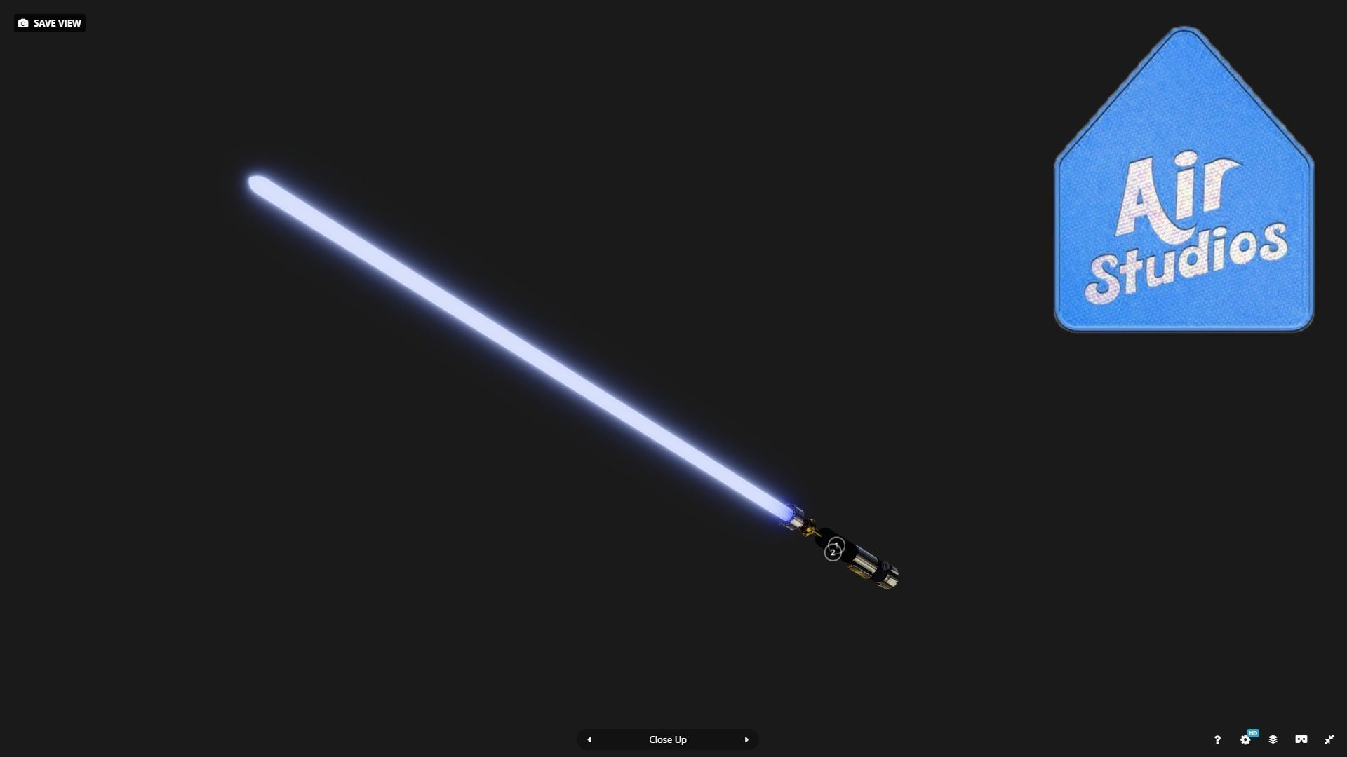 3D model Obi Wan LightSaber VR / AR / lowpoly CGTrader