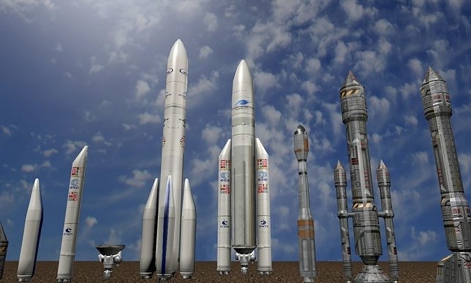 3D model Rocket Modular Pack VR / AR / low-poly | CGTrader