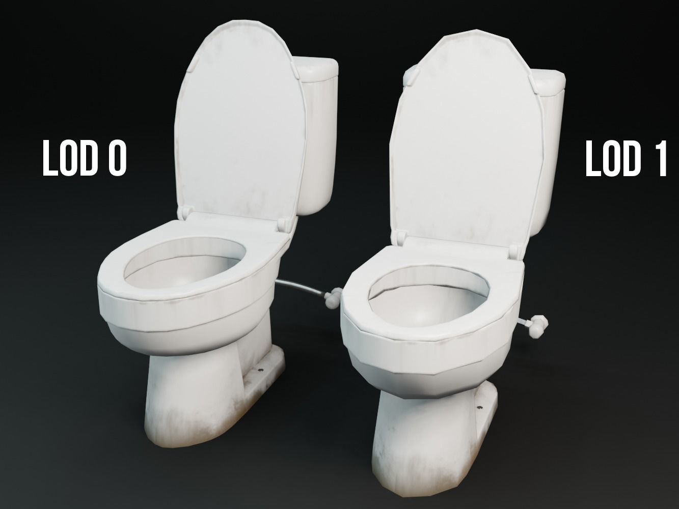 3D model Dirty Toilet VR / AR / lowpoly CGTrader