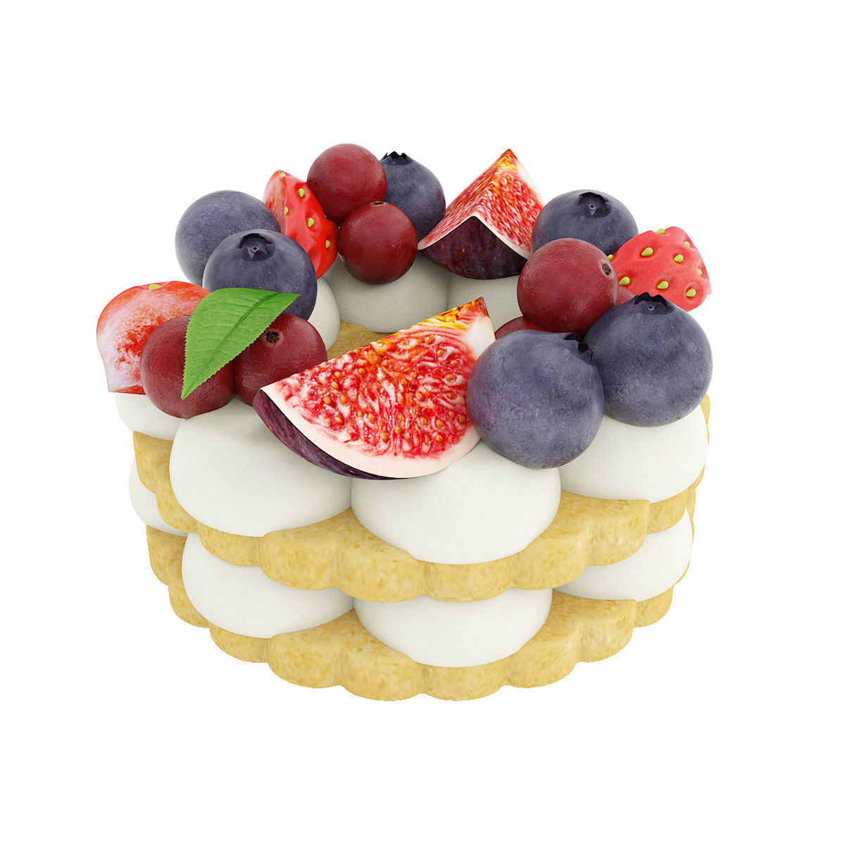 Cookie with berries