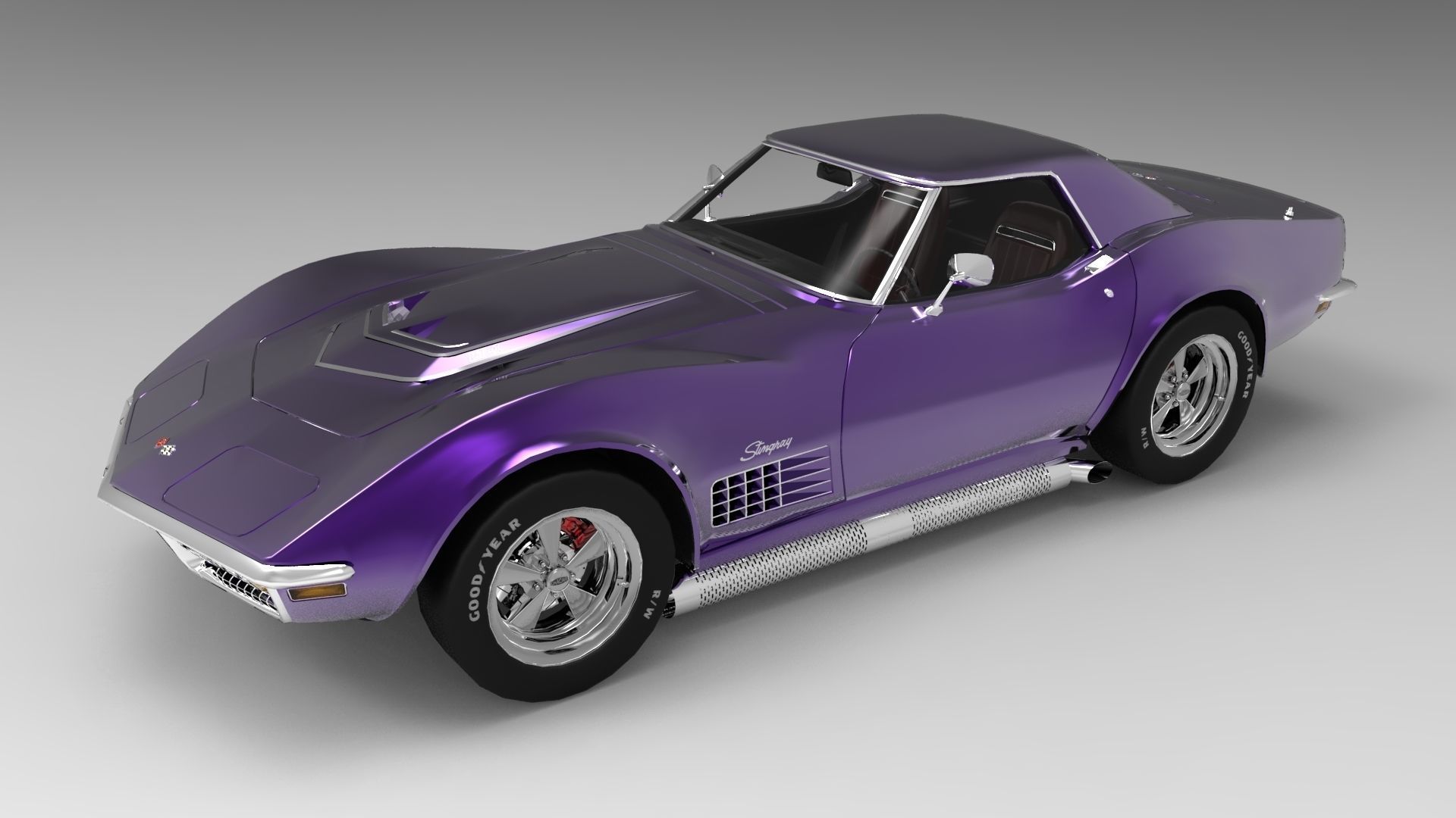 Chevrolet Corvette LT1 Stingray 3D model CGTrader