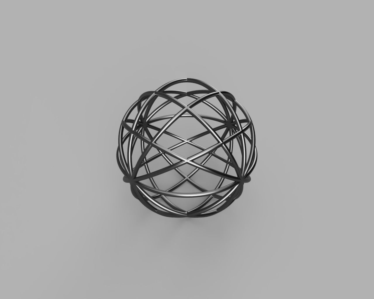 Skeletone Sphere 3D model 3D printable OBJ FBX STL F3D
