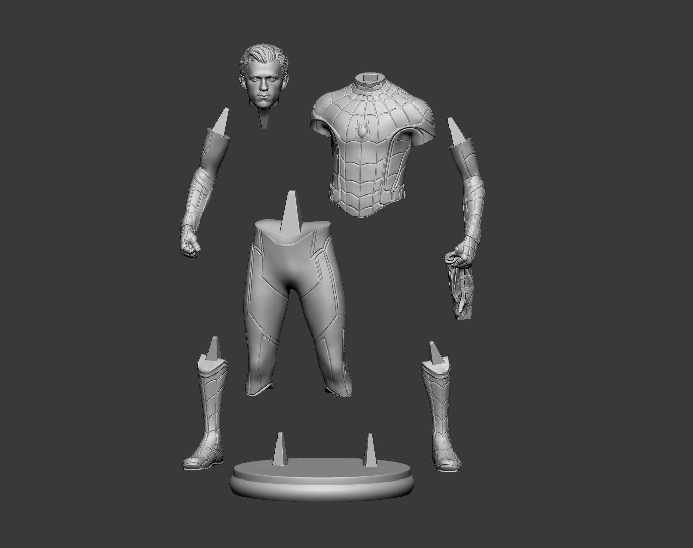 Tom Holland Spider-Man 3D print model 3D model 3D printable | CGTrader