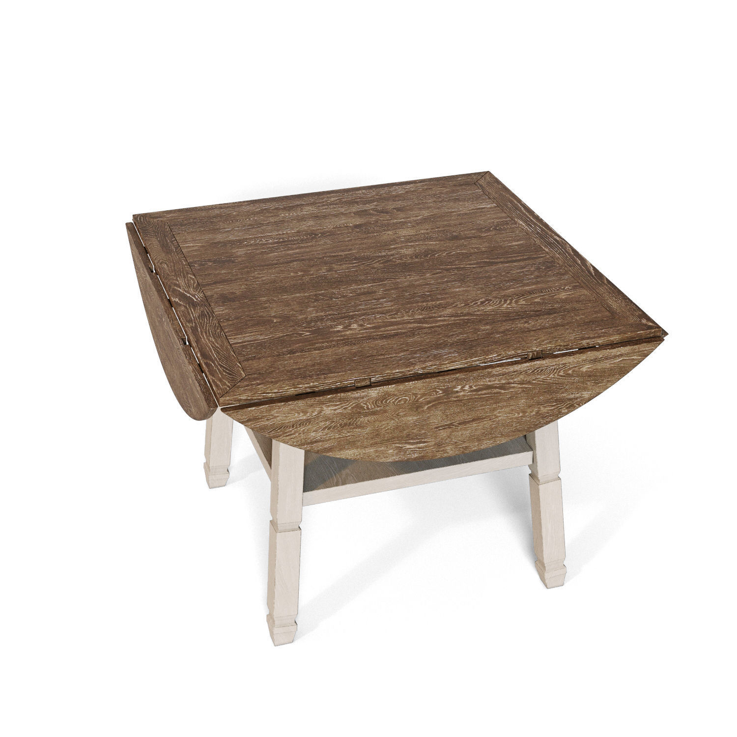 Bolanburg Counter Height Dining Room Drop Leaf Table 3D model CGTrader