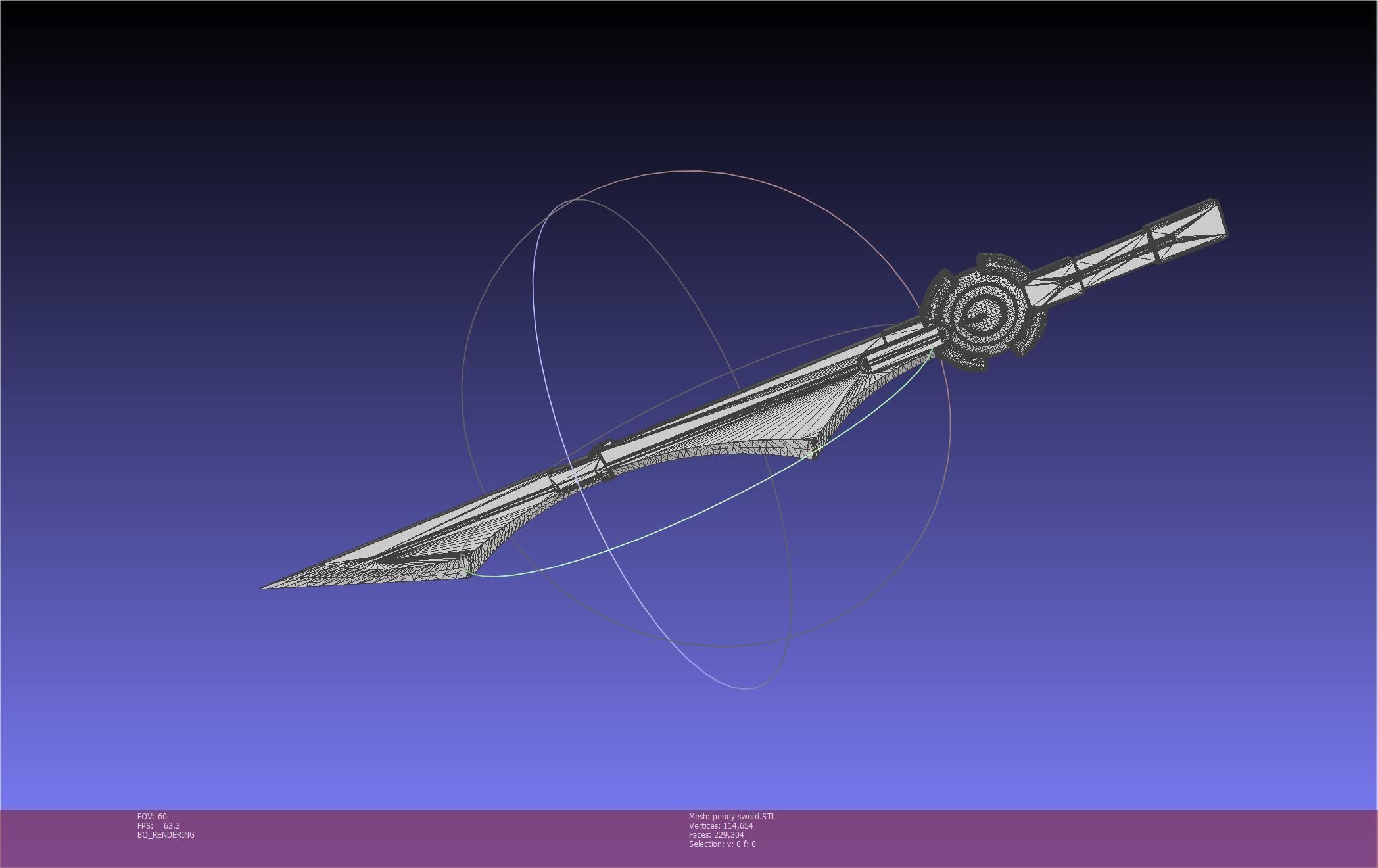 RWBY Penny Floating Array Sword Printable Assembly 3D model 3D ...