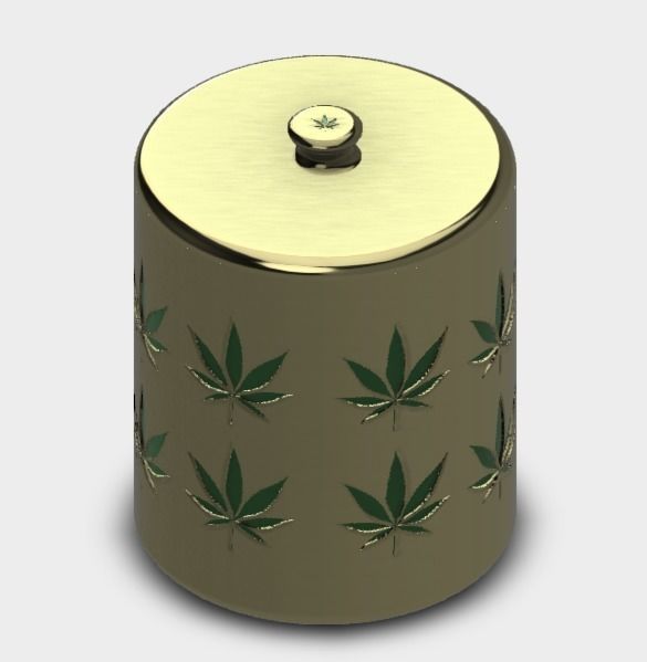 Weed Cookie Storage Jar Container Stash 3D printable model