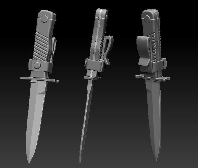 Cara Dune Body Hard Armor Vest dummy knife STL bundle kit 3D model