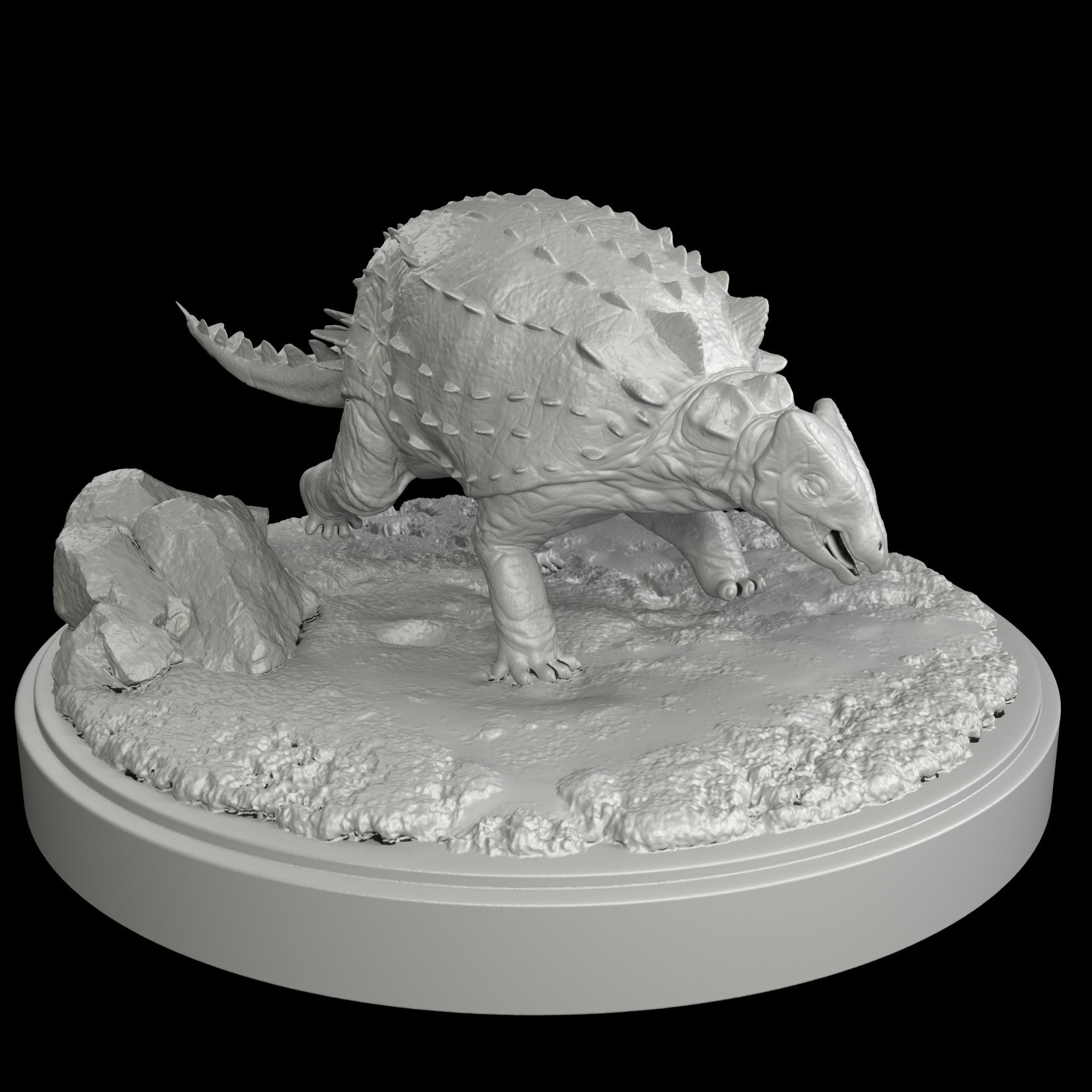 Ankylosaurus Dinosaur 3D Print Model