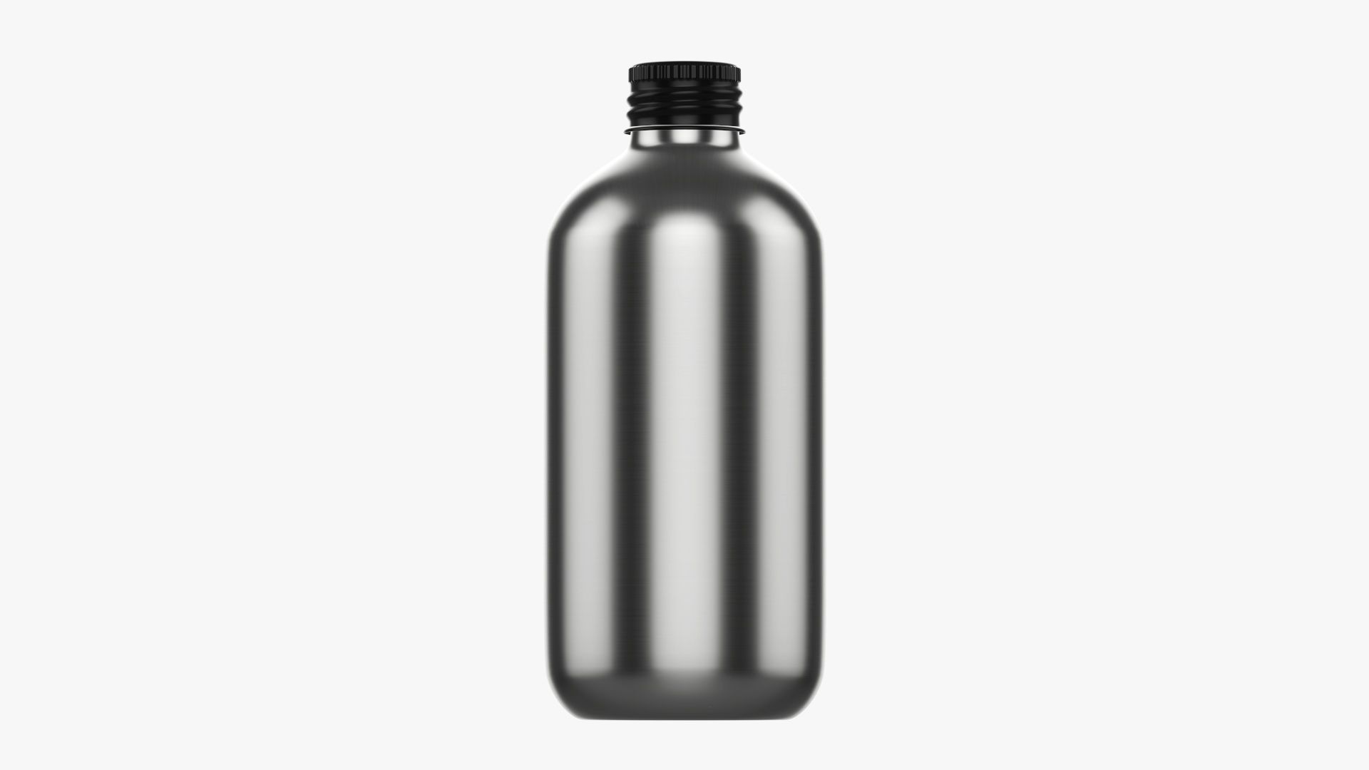 Bottle with cap metal medium