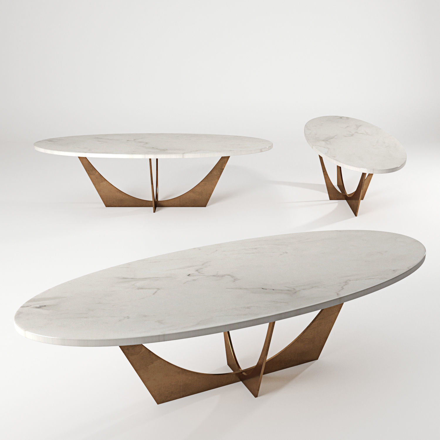 John Richard Marble Cocktail Table 3D model | CGTrader