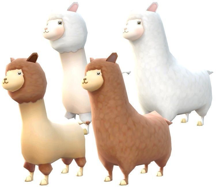 Lowpoly Animal Cartoon - Alpaca