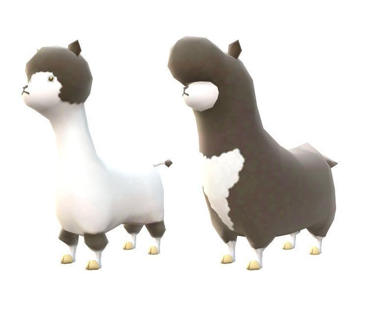Lowpoly Animal Cartoon - Llama
