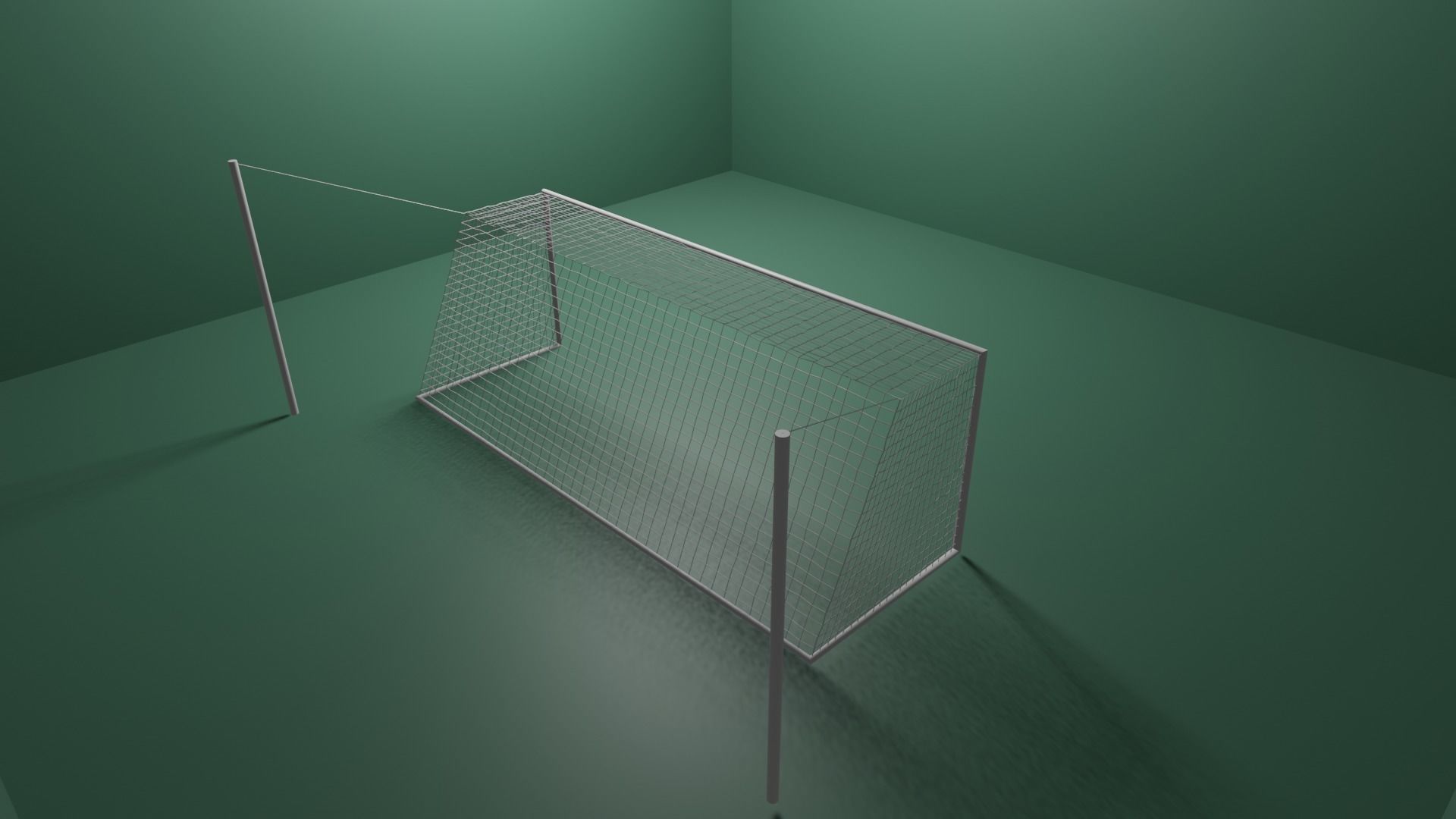 Football Goal with FIFA Dimensions 3D model CGTrader