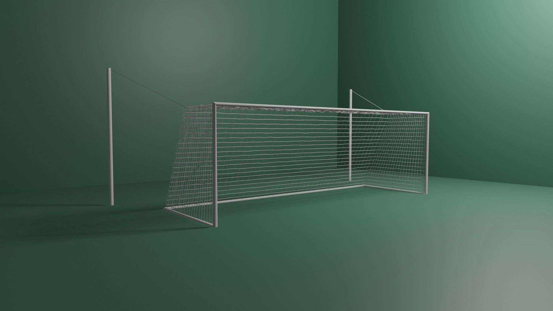 Football Goal with FIFA Dimensions 3D model CGTrader