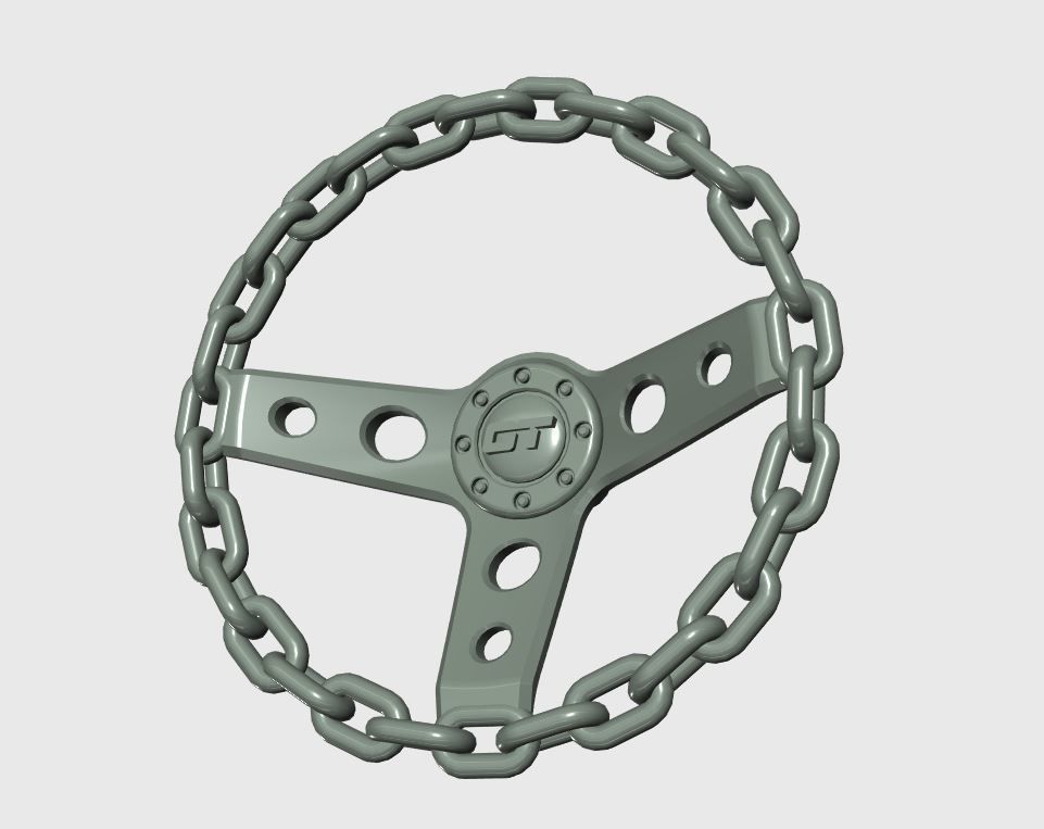 3D printable model Chain Steering wheel CGTrader