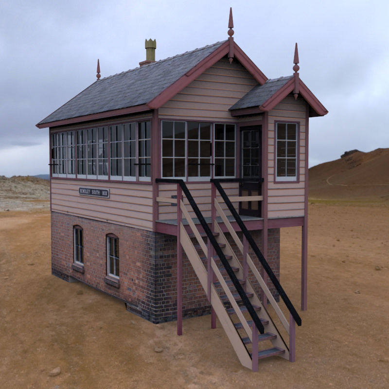 GWR Signal Box 3D model CGTrader