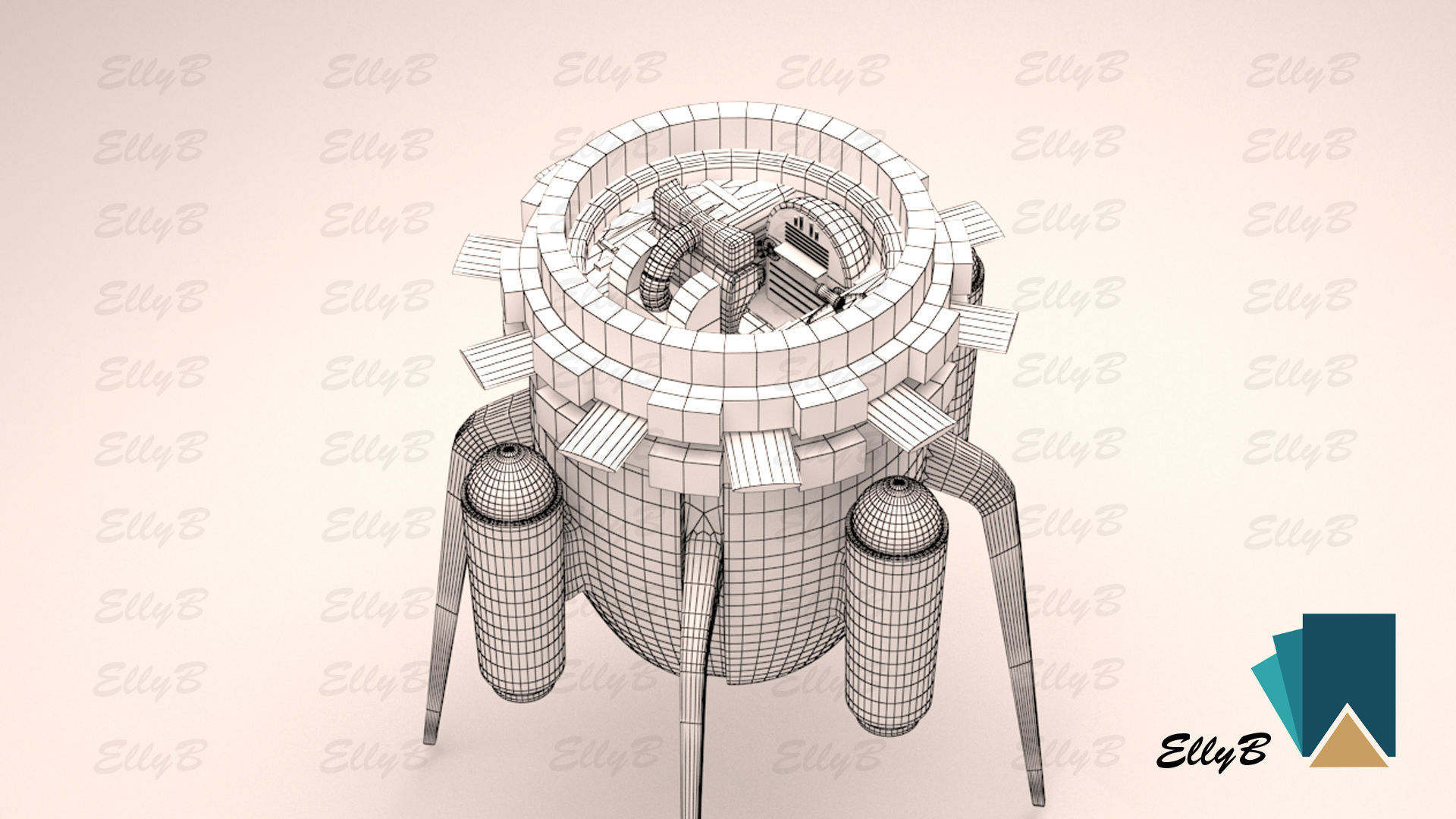 Time Machine clean version 3D model CGTrader