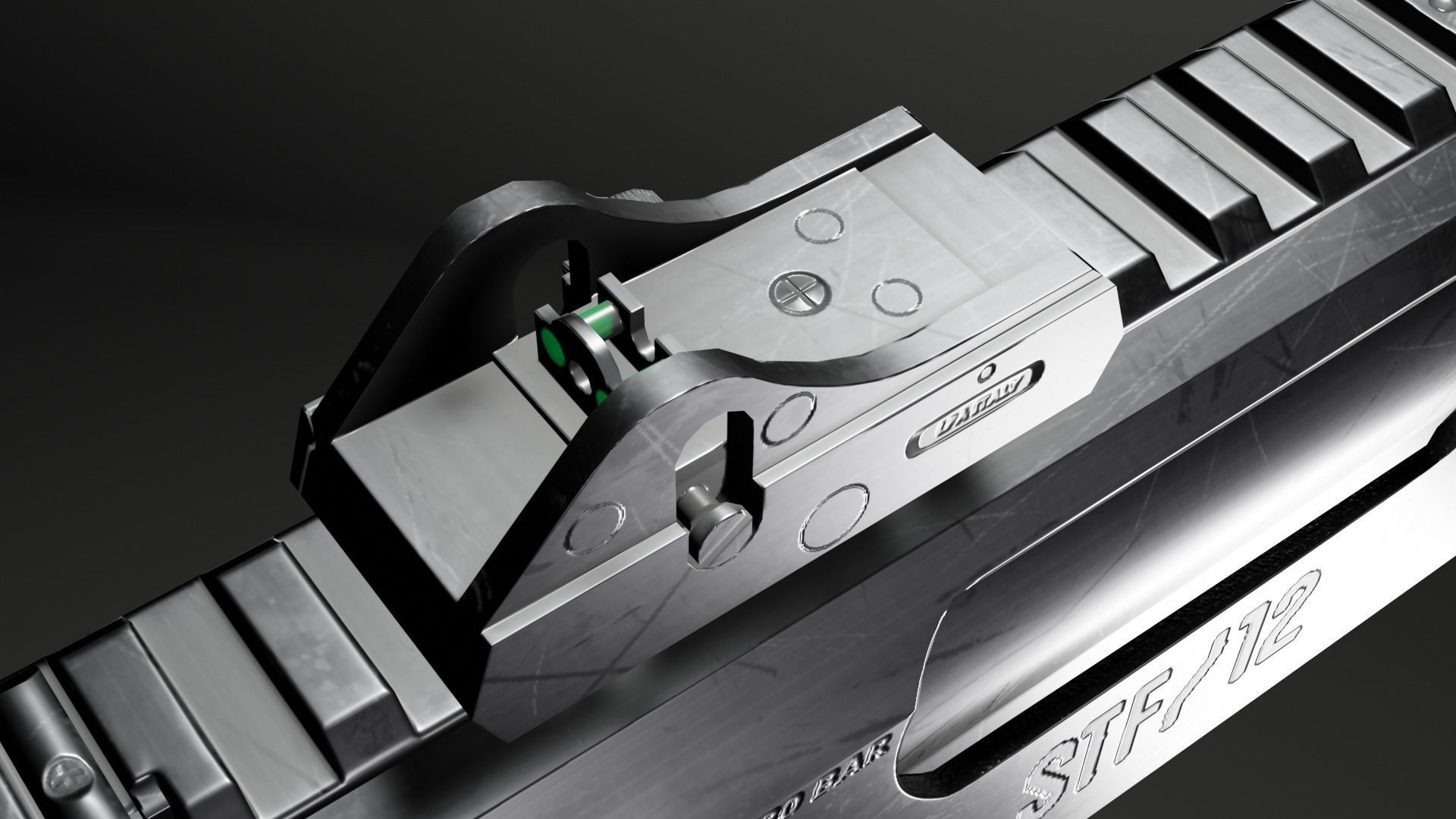 Stf12 3D model Shotgun Fabarm stf12 VR / AR / low-poly | CGTrader