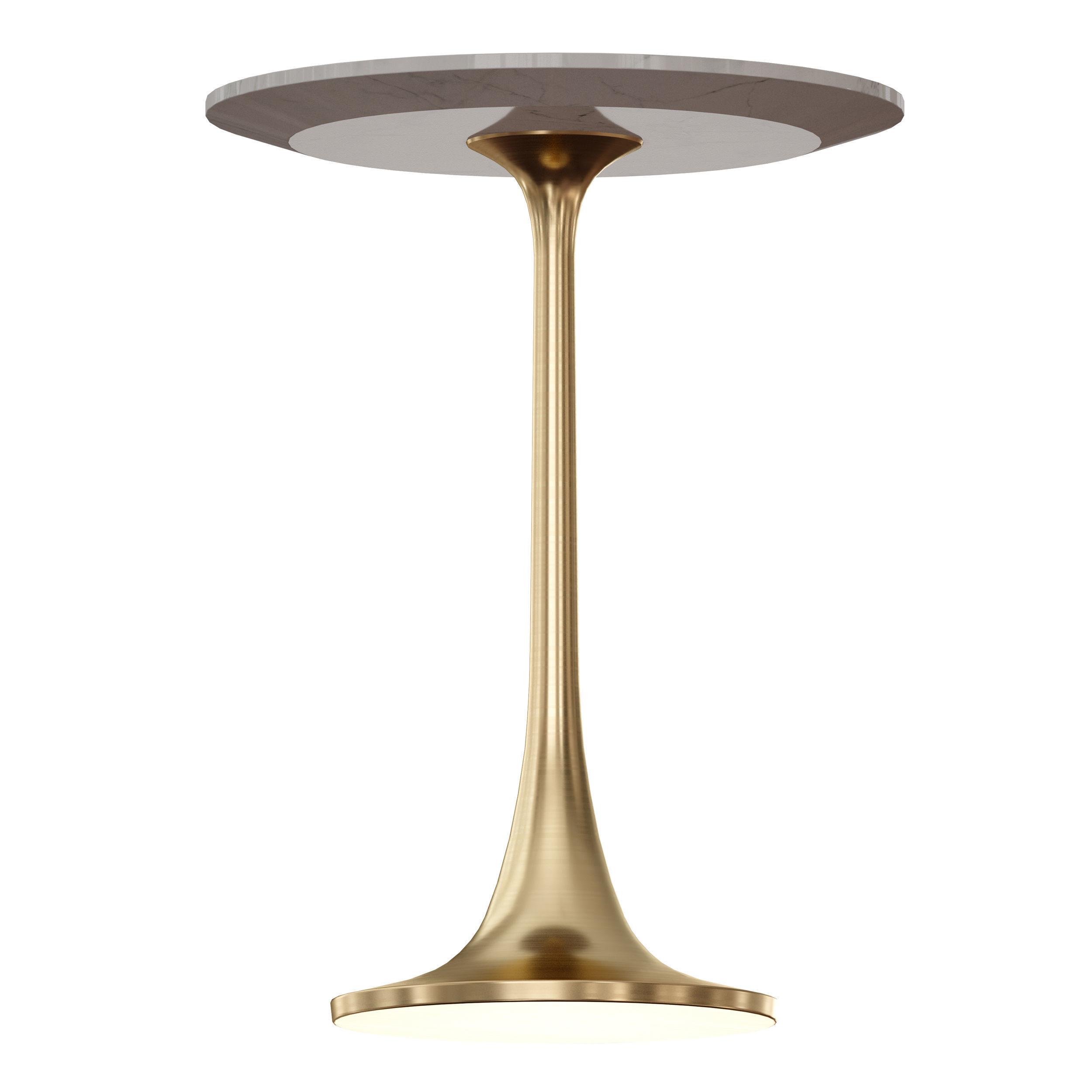 Nero White Marble Accent Table Crate and Barrel 3D model CGTrader