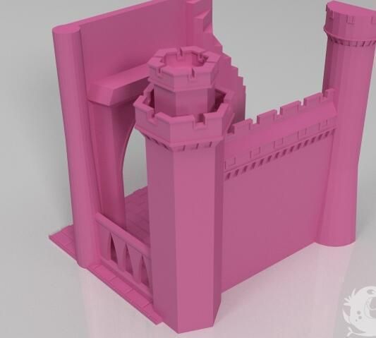 Princess Castle 3D Model 3D printable STL - CGTrader.com
