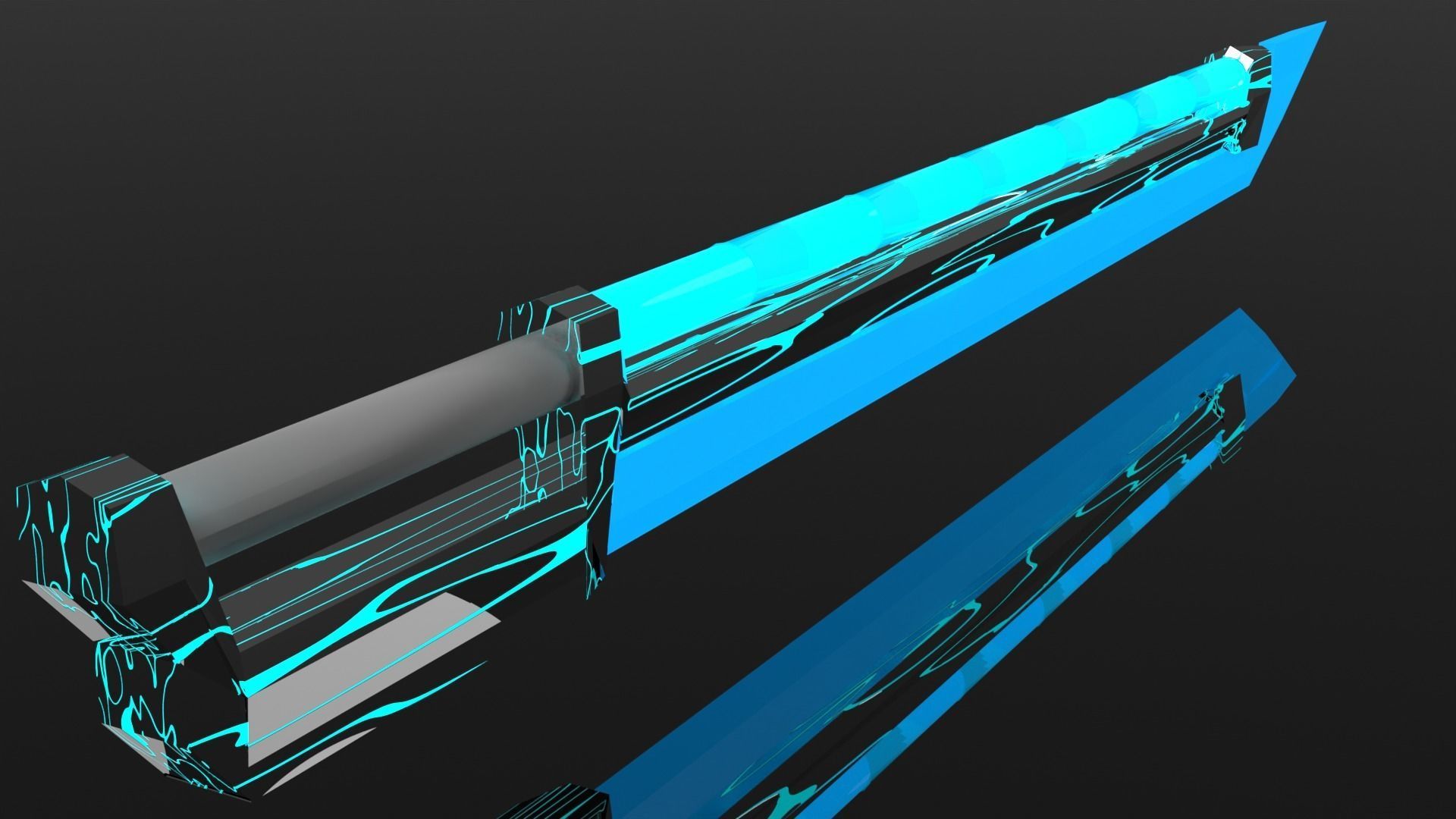 3D model Plasma bladeLow PolyPBR VR / AR / lowpoly CGTrader