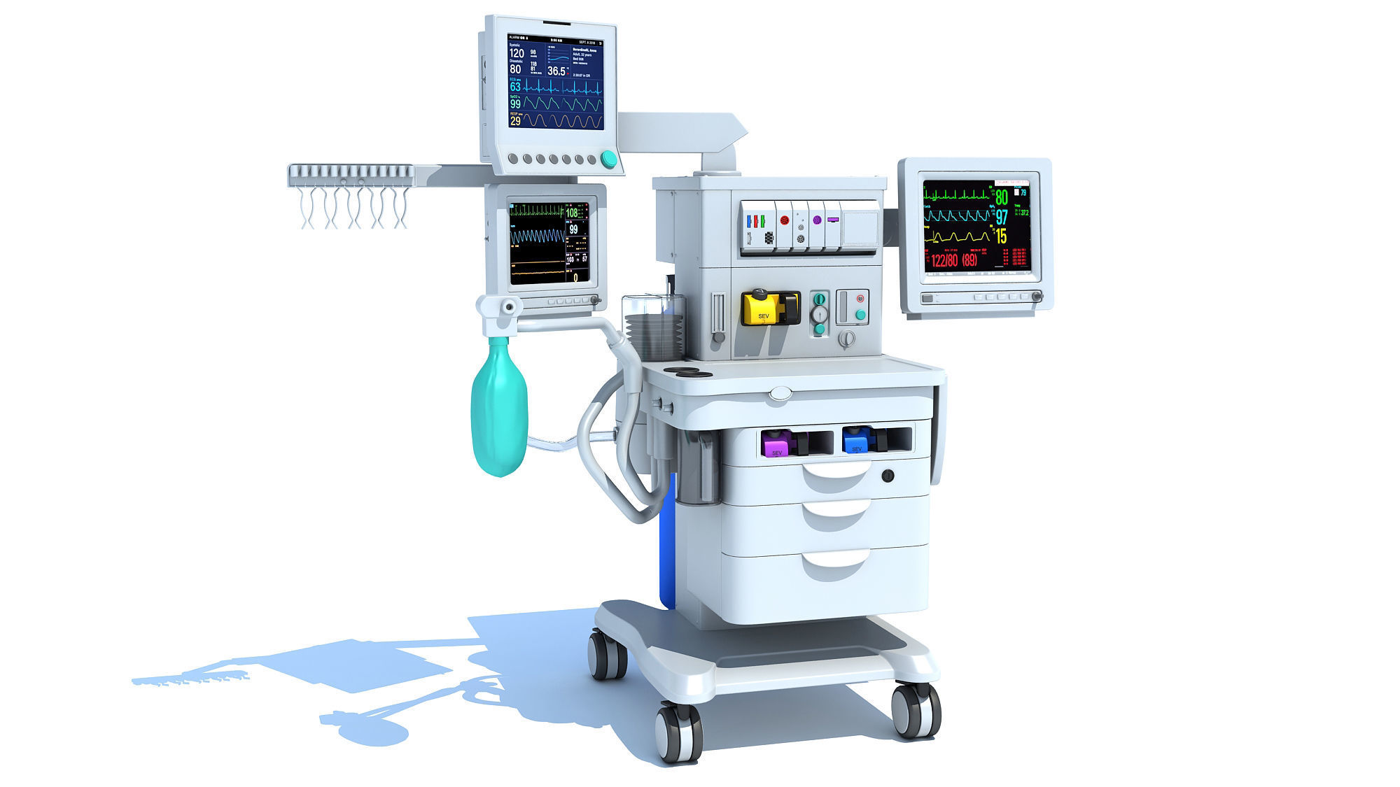 Anesthesia Respiratory Workstation Machine