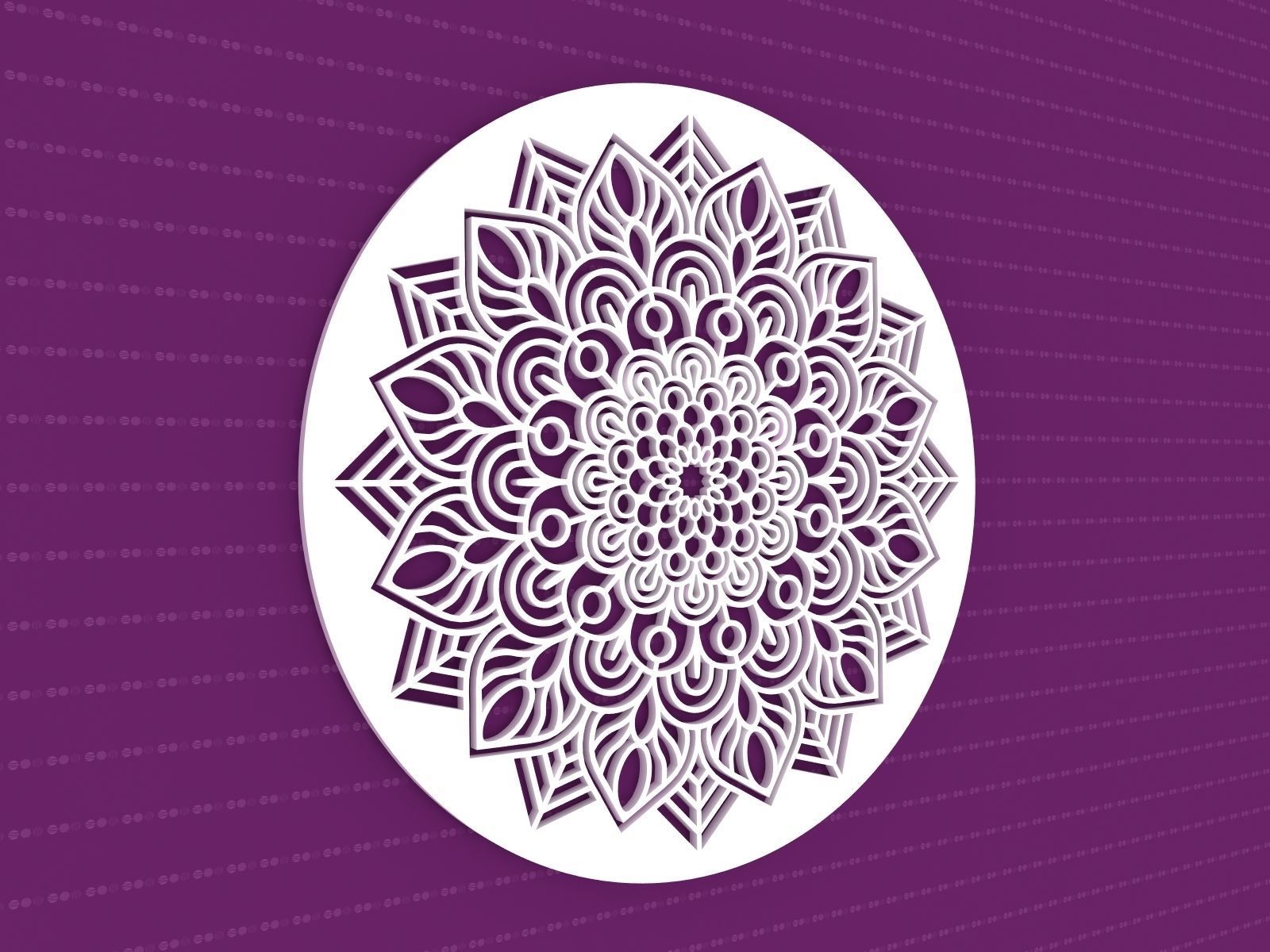 Mandala 3D model MAX OBJ FBX STL DWG