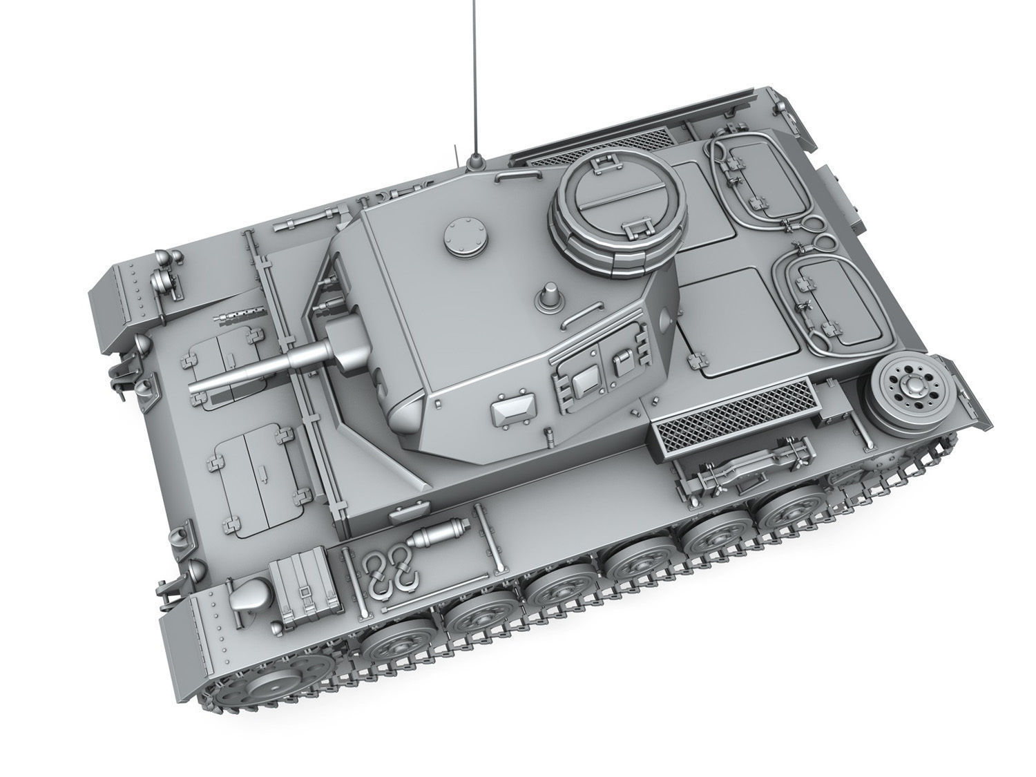 Panzer III - PzKpfw III - Ausf E 3D model | CGTrader