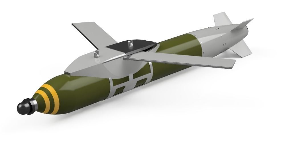 3D Micro Nuclear EMP Bomb with GPS Glide Bomb Unit Kit