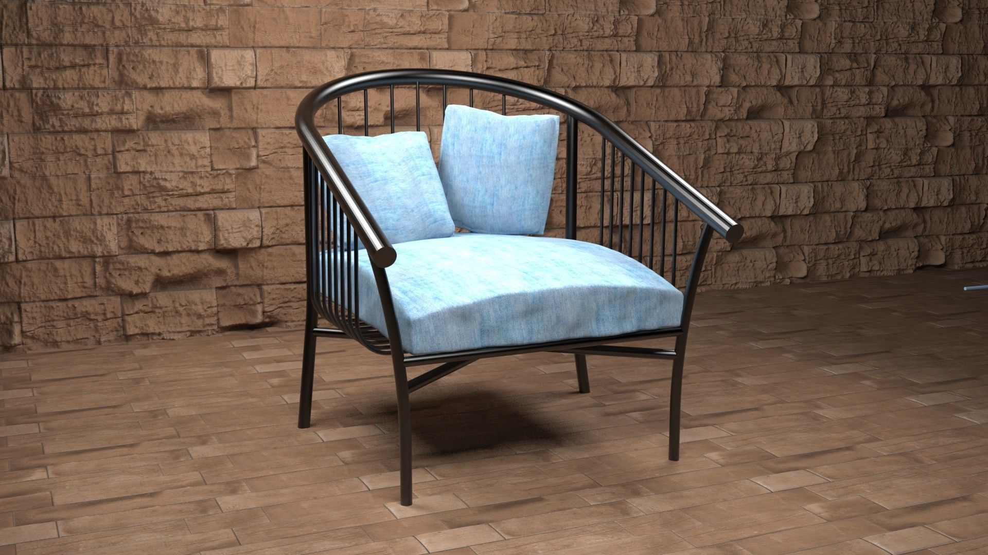 arm chair free 3D model CGTrader