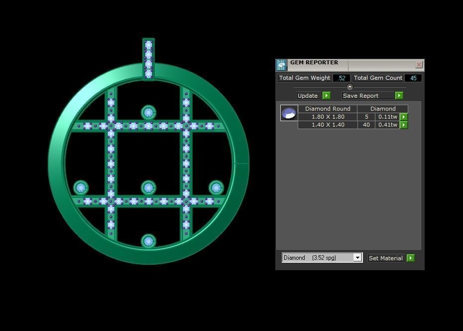 circle pendant concept cad design 3D model | CGTrader