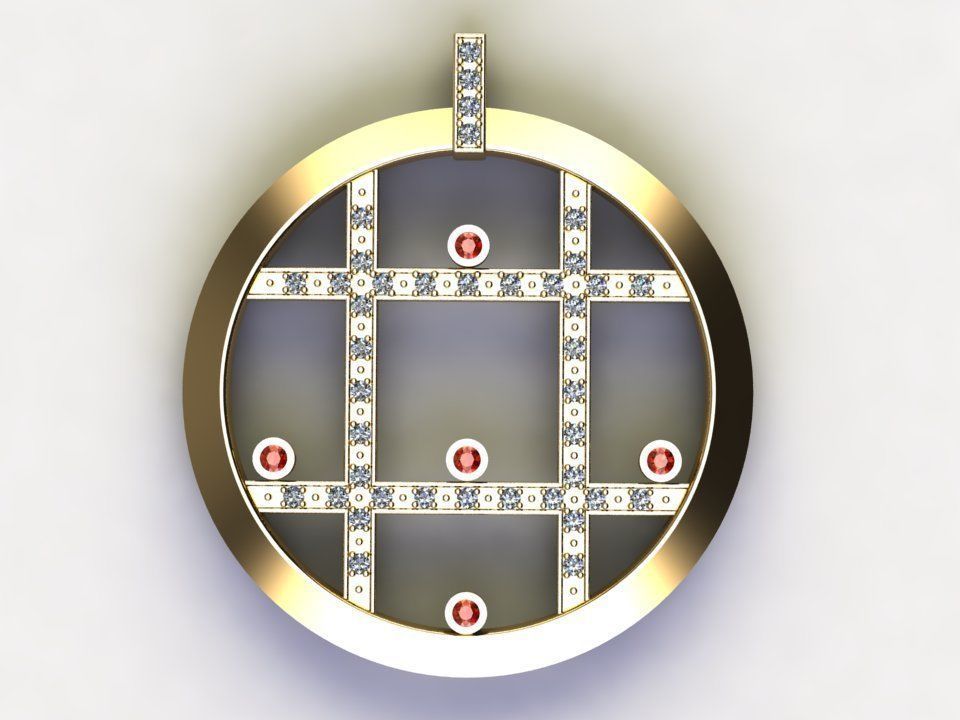 circle pendant concept cad design 3D model | CGTrader