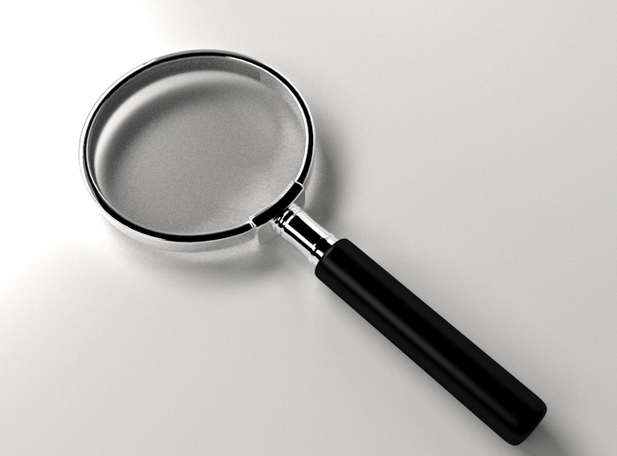 Magnifying Glass 3D Model 3DS FBX BLEND DAE