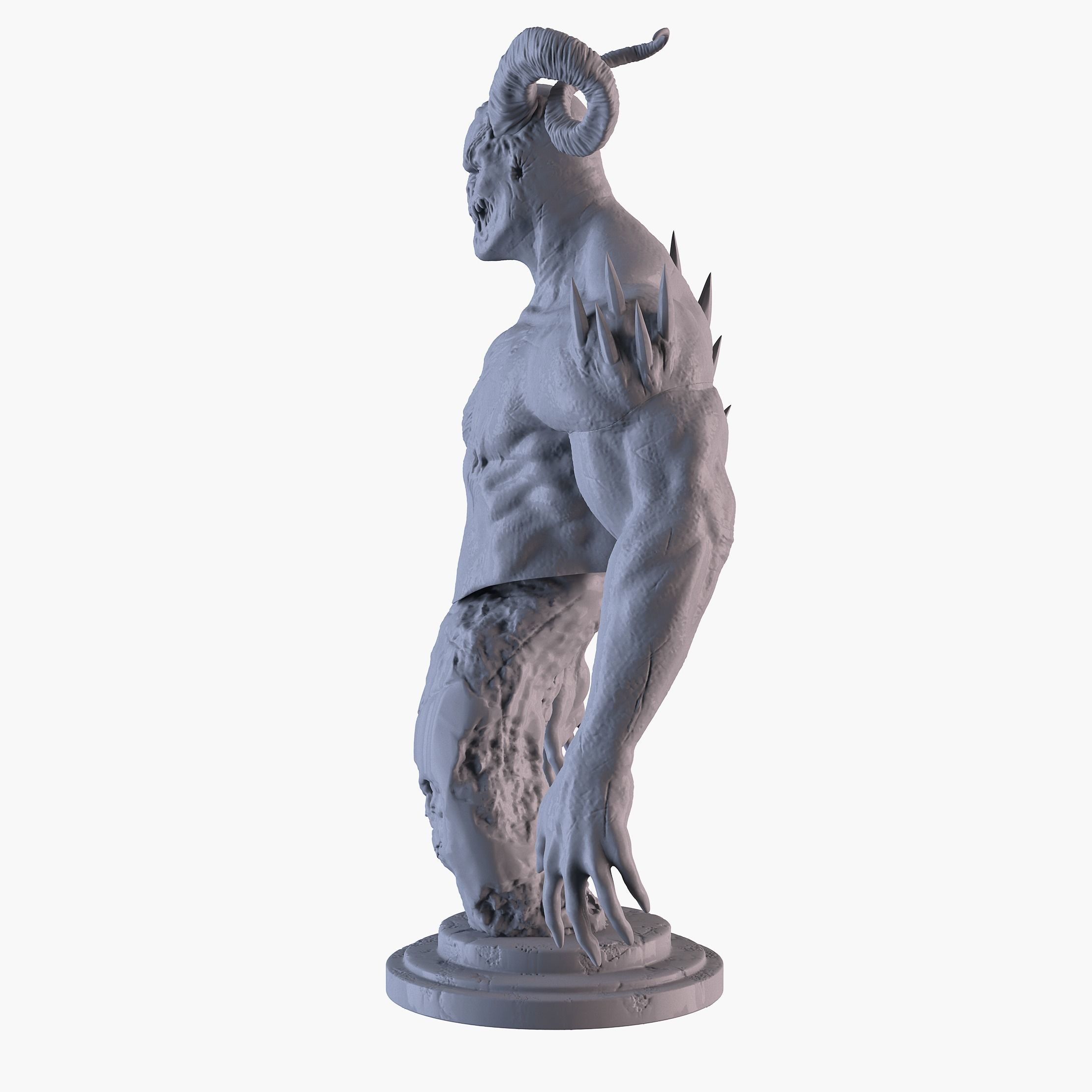Demon Bust 3D model 3D printable | CGTrader