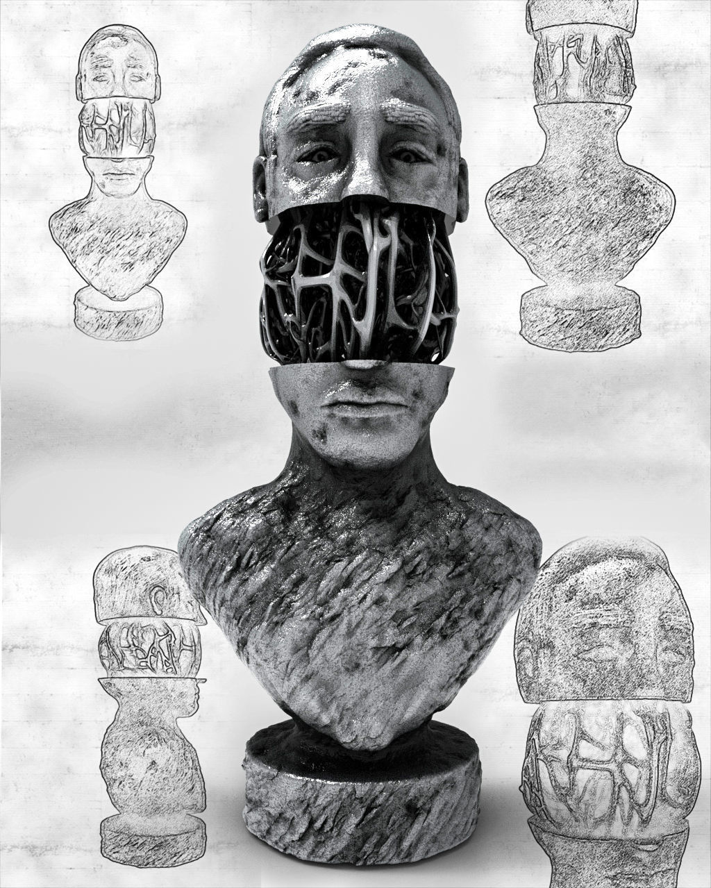 Rebar man 3D model CGTrader