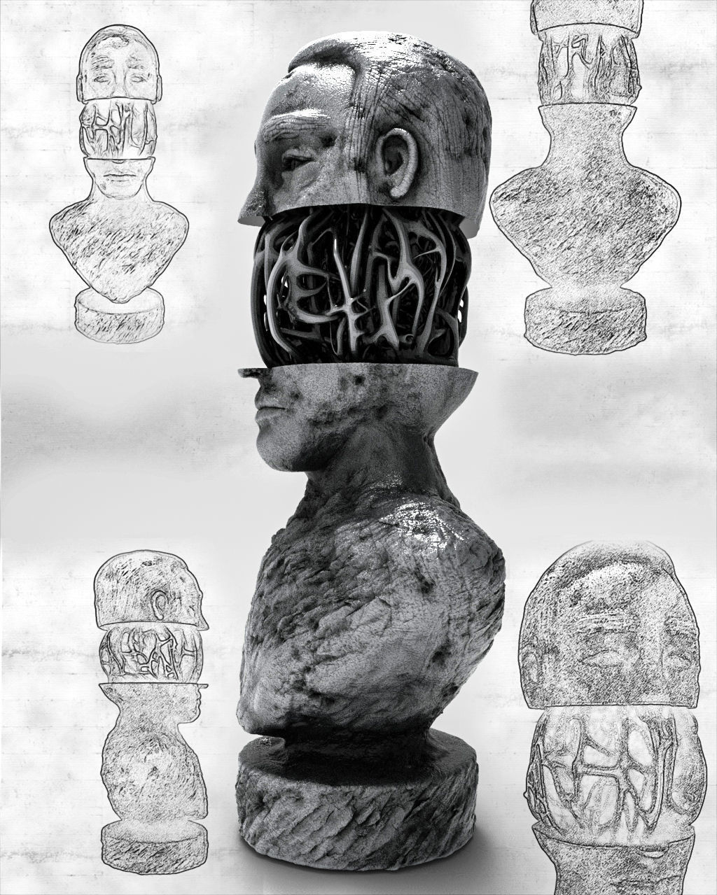 Rebar man 3D model CGTrader