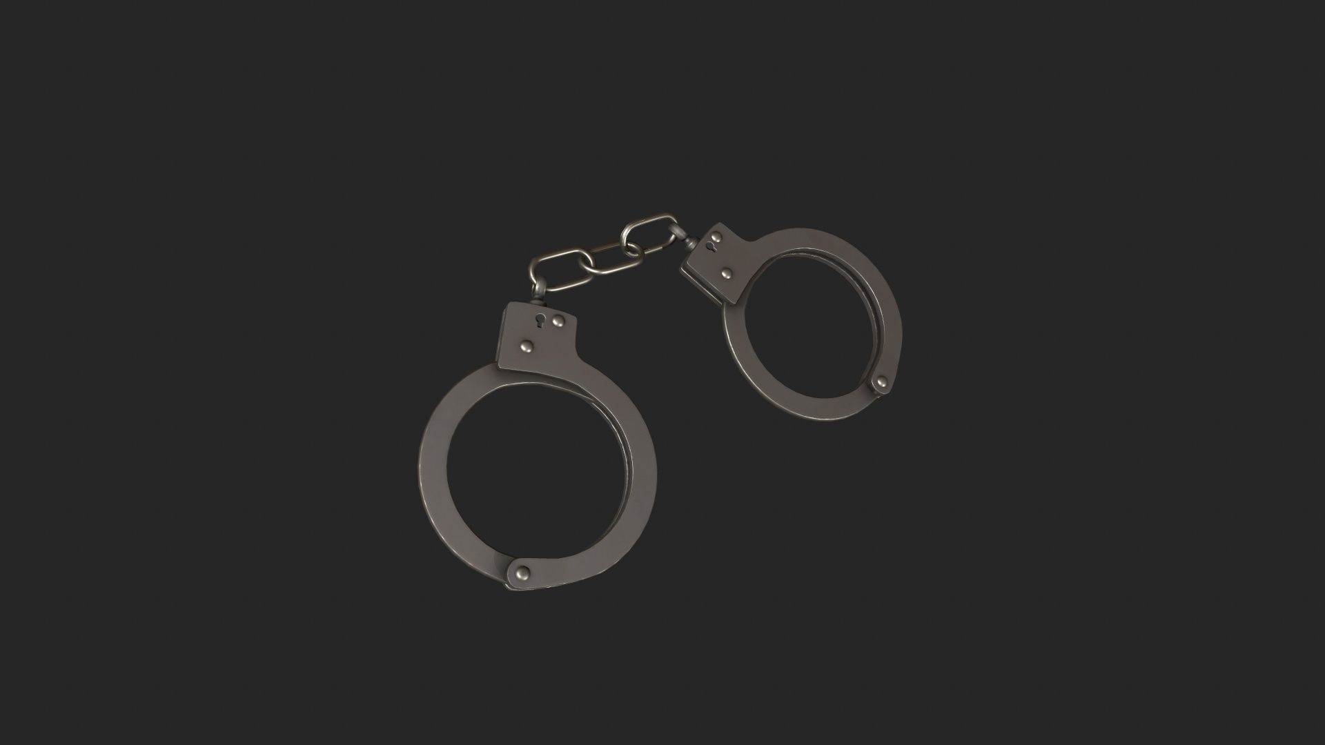 3D model Handcuffs VR / AR / lowpoly OBJ FBX
