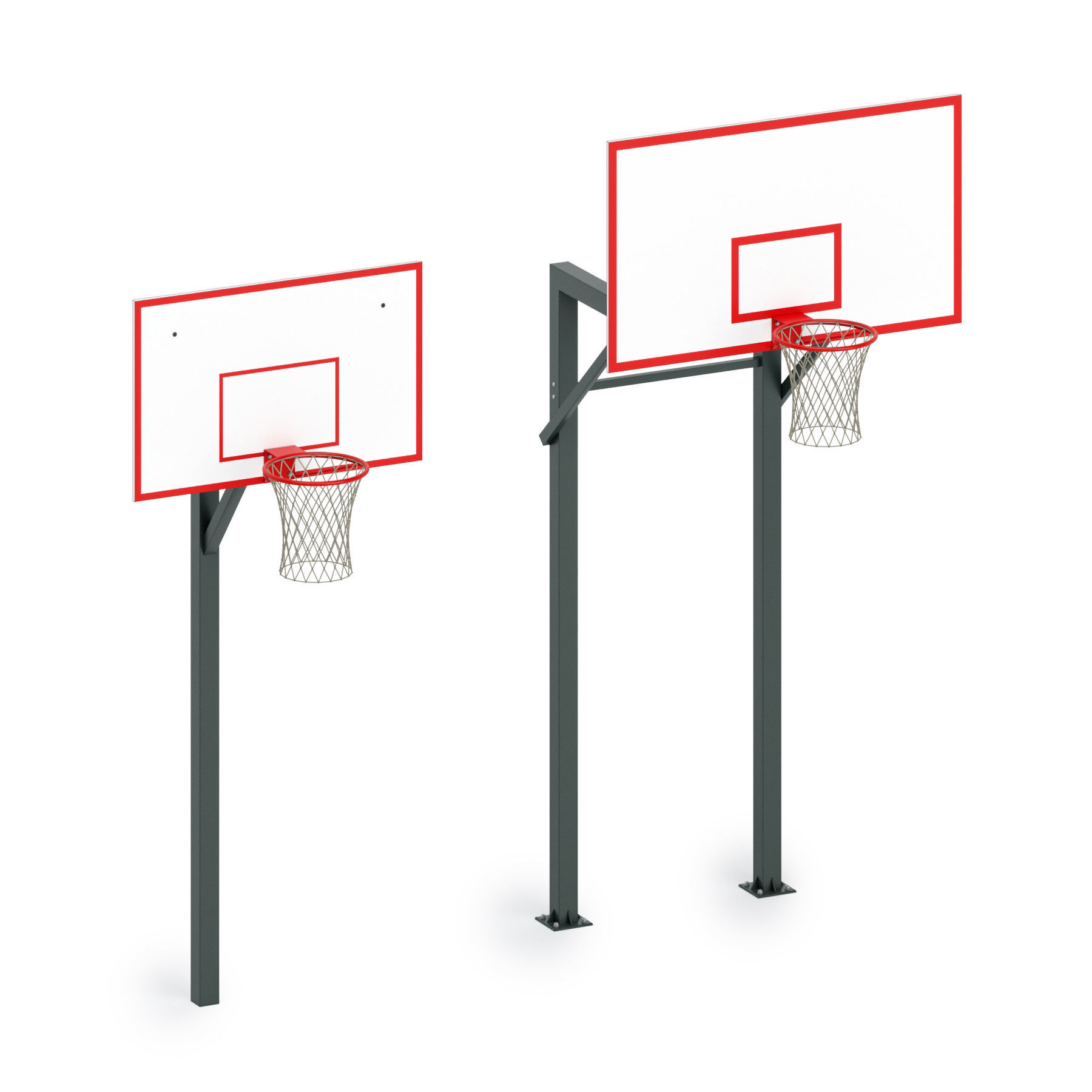 Basketball hoops 3D model CGTrader