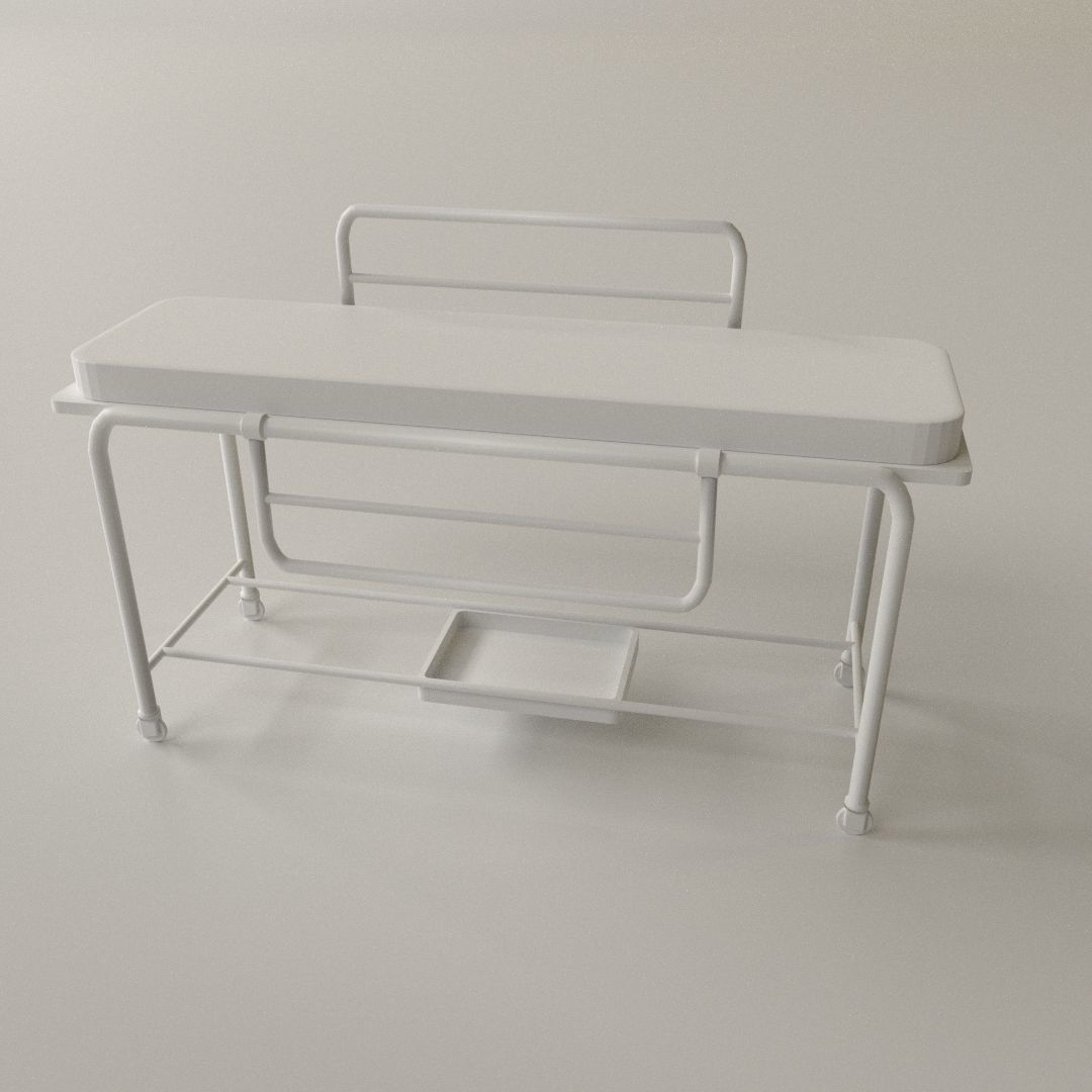 Medical Gurney 3D model CGTrader