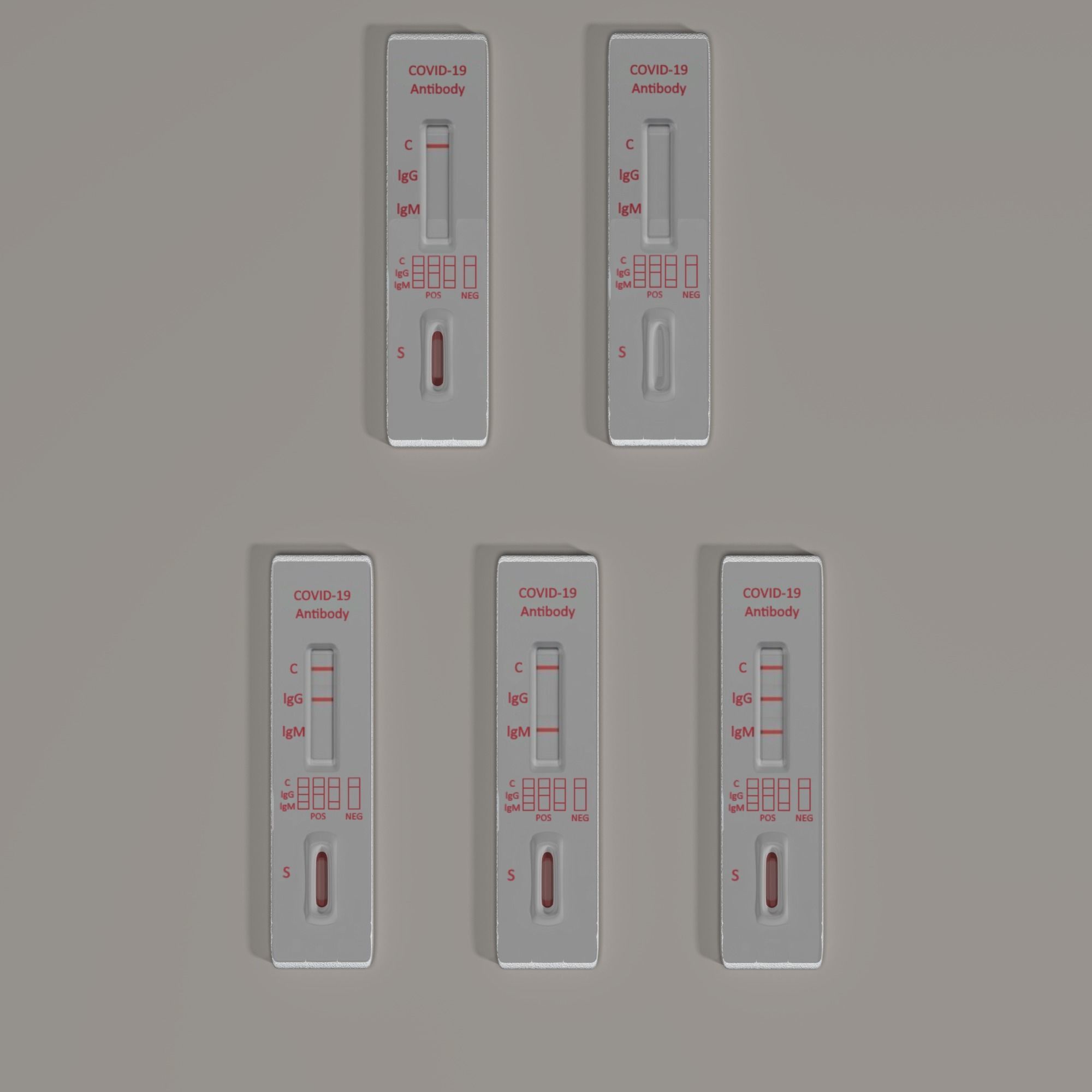 Rapid diagnostic test covid19 3D model CGTrader