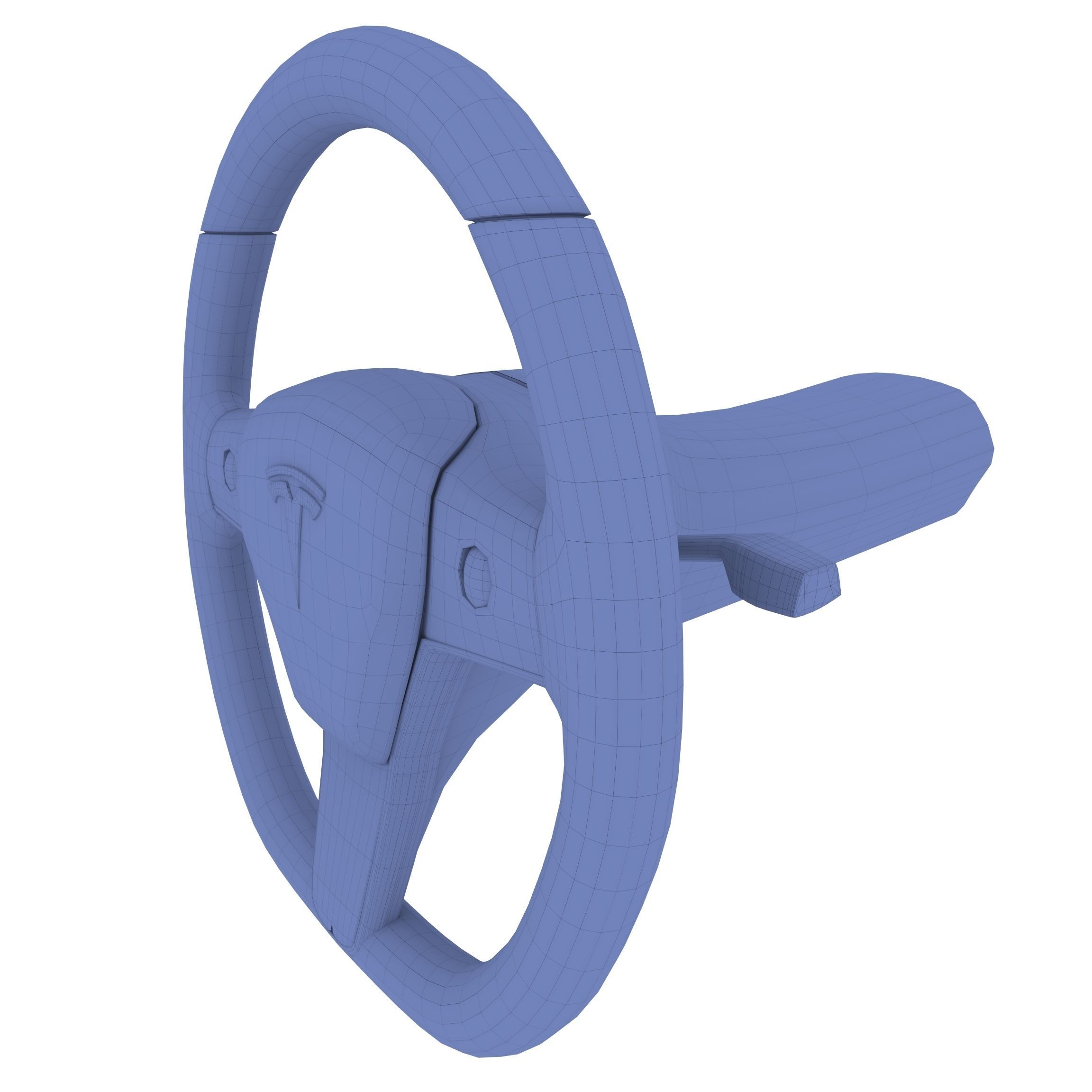 Tesla Model Y Steering Wheel 3D model CGTrader