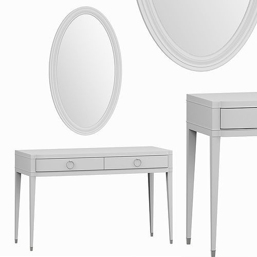 Dressing table with mirror by Deni Art 3D model