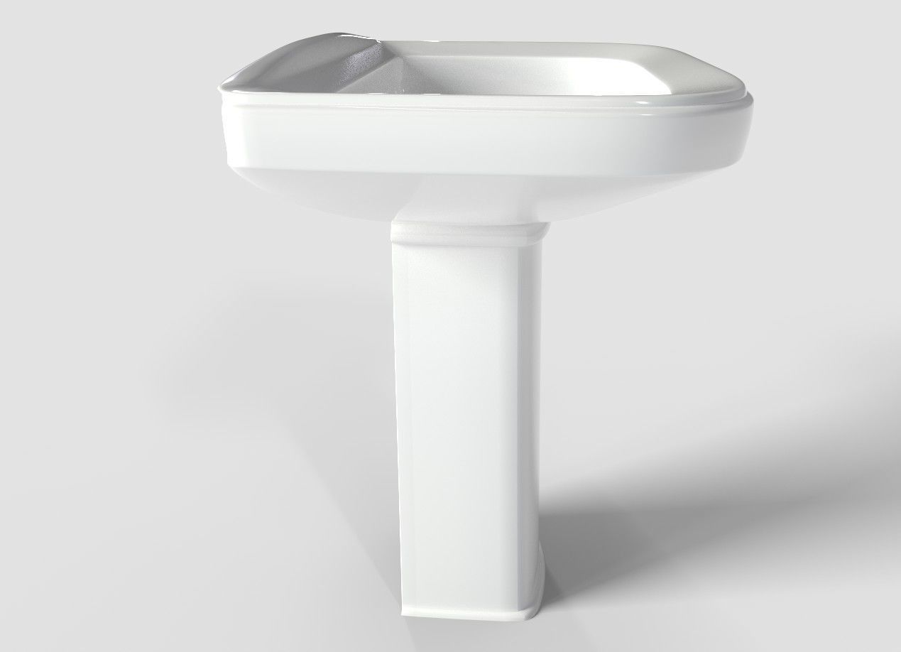 Vortens Velezza Pedestal Bathroom Sink 3D model CGTrader