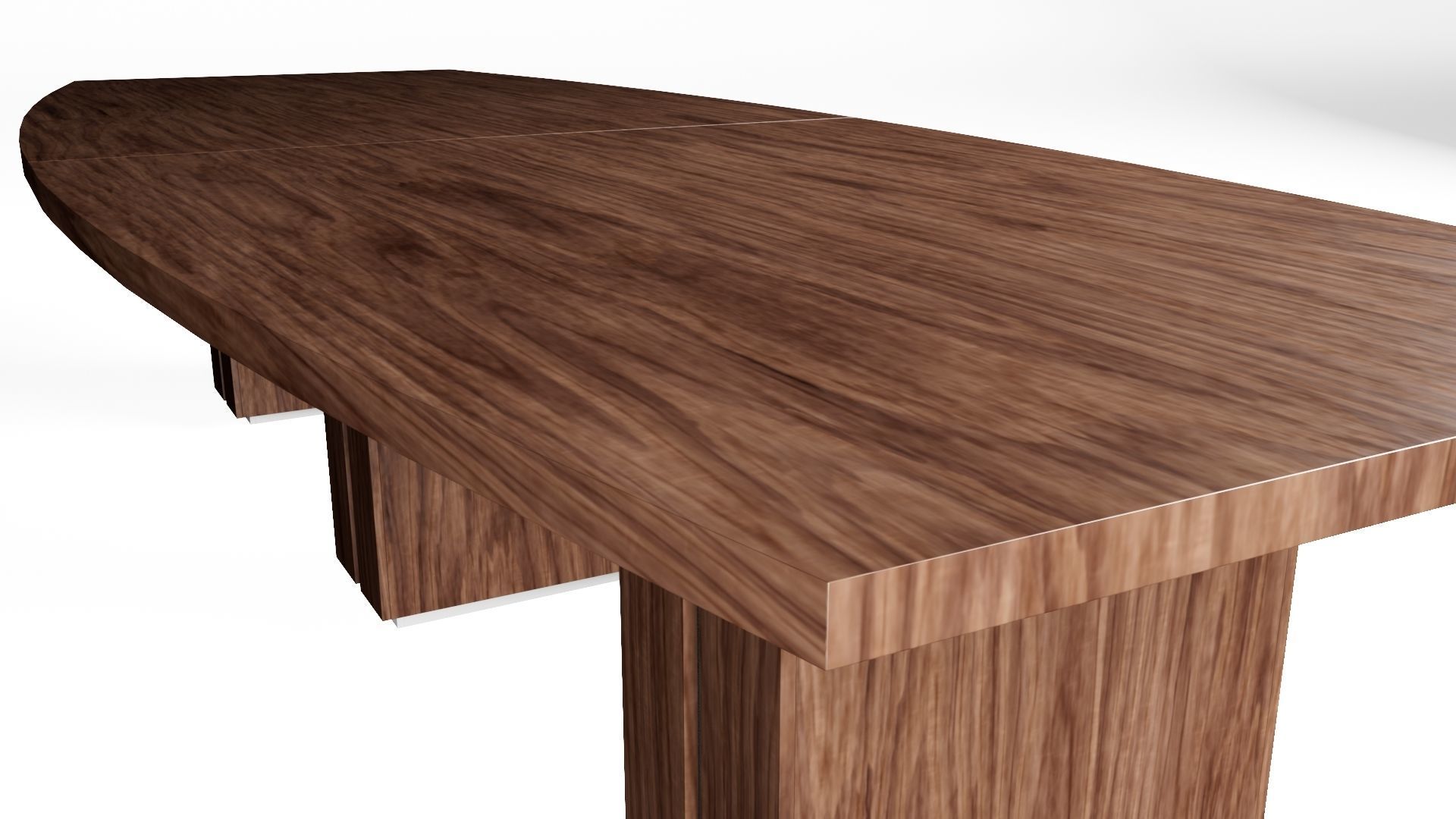Zira Laminate Conference Boardroom Tablechairs not included 3D model