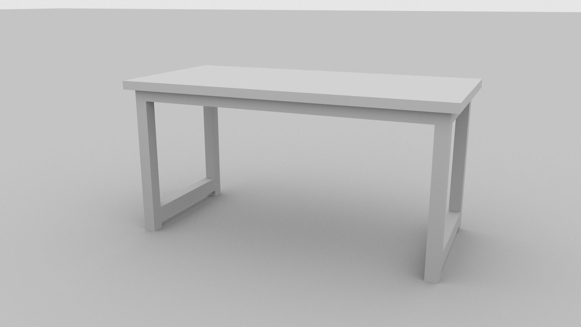 Simple Desk free 3D model CGTrader