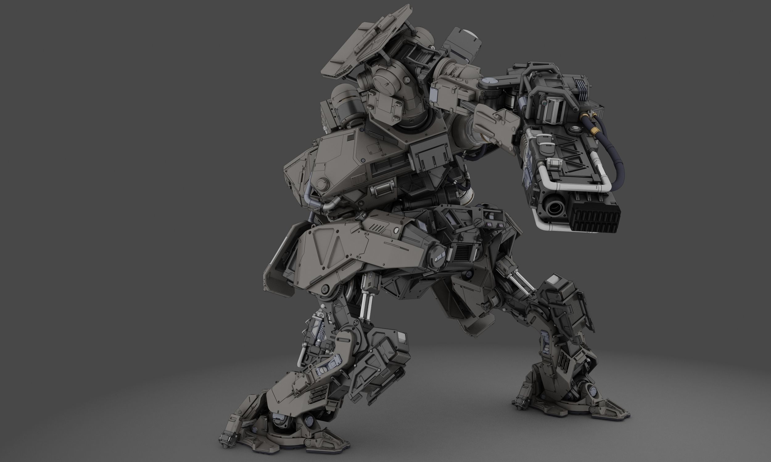 VMech 2 3D model animated rigged CGTrader
