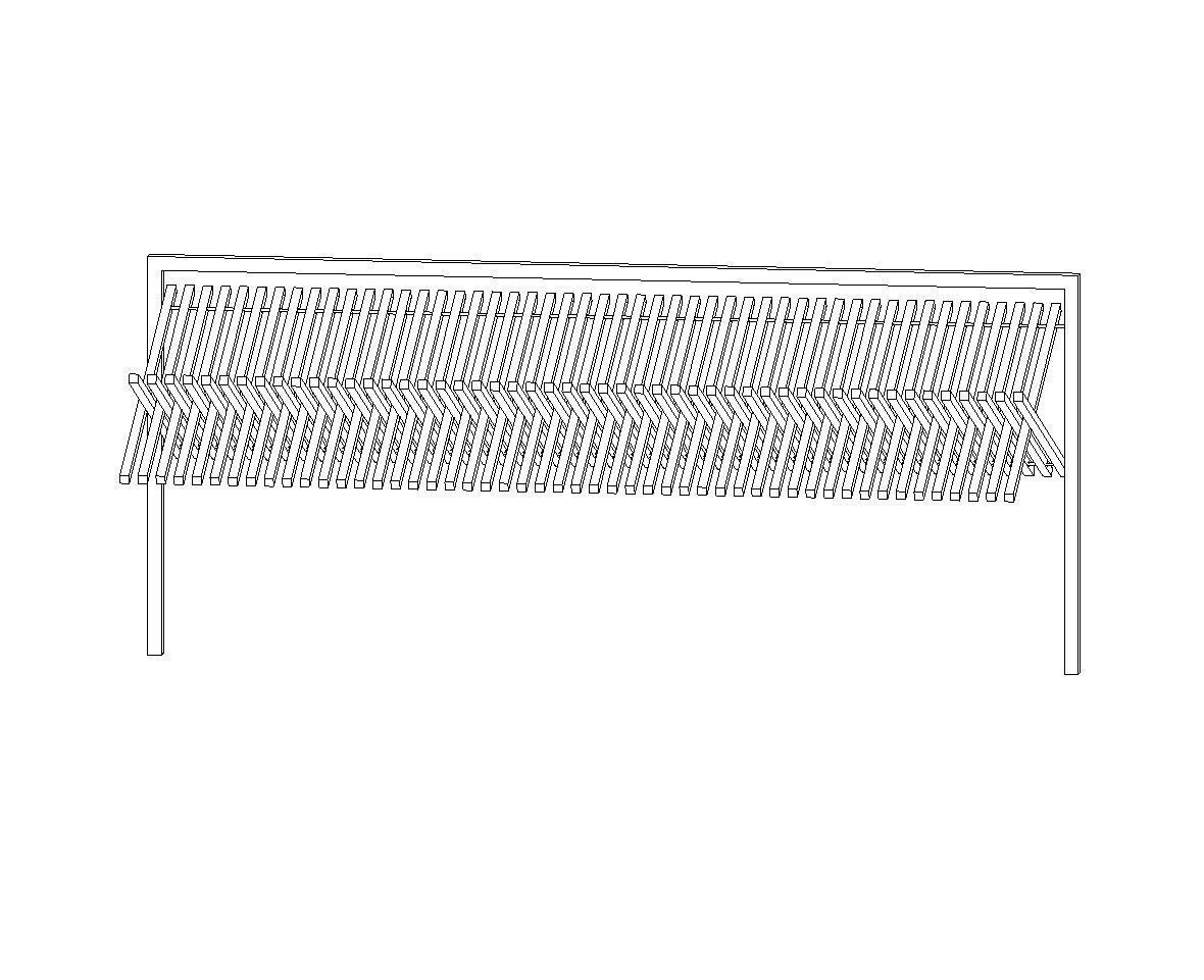 3D model Special folding gate Full parametric Revit Family VR / AR