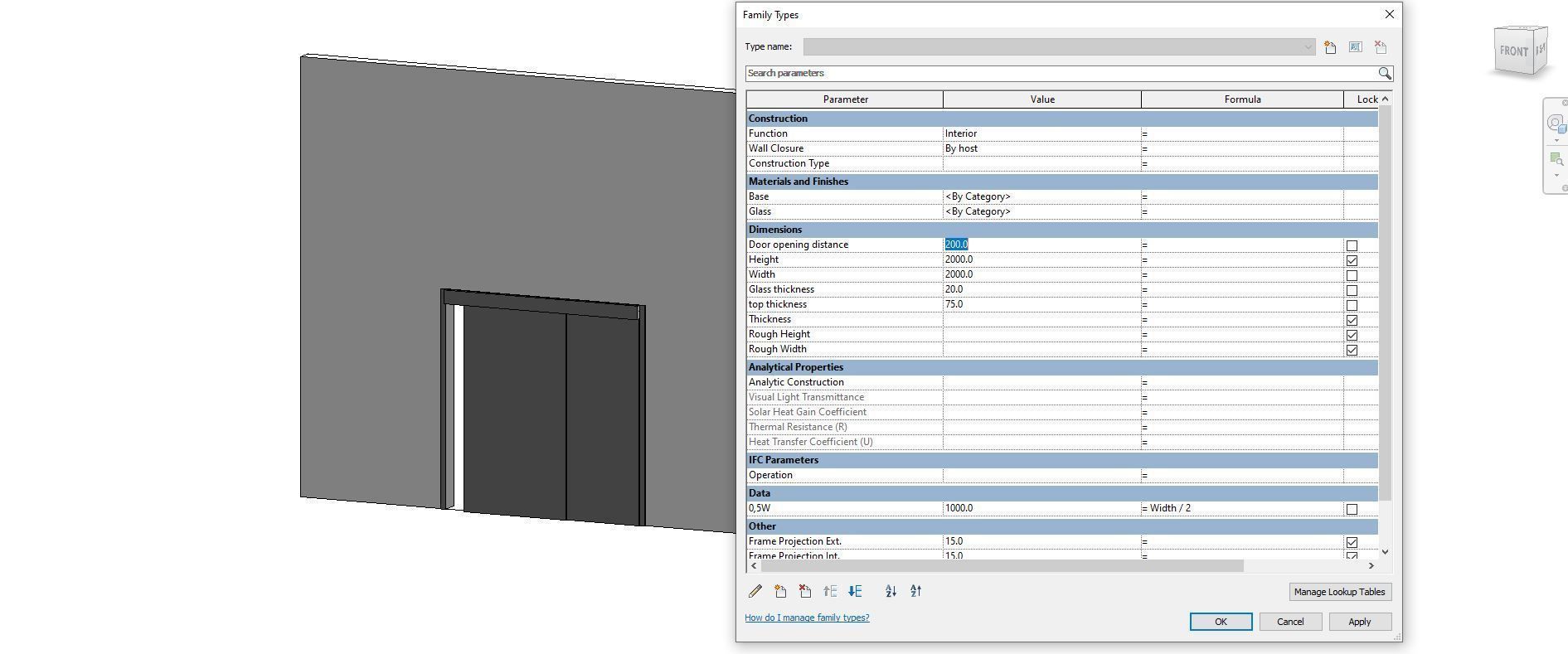 Sliding Gate Rfa Sliding door exterior - Full parametric Revit Family free VR / AR / low ...