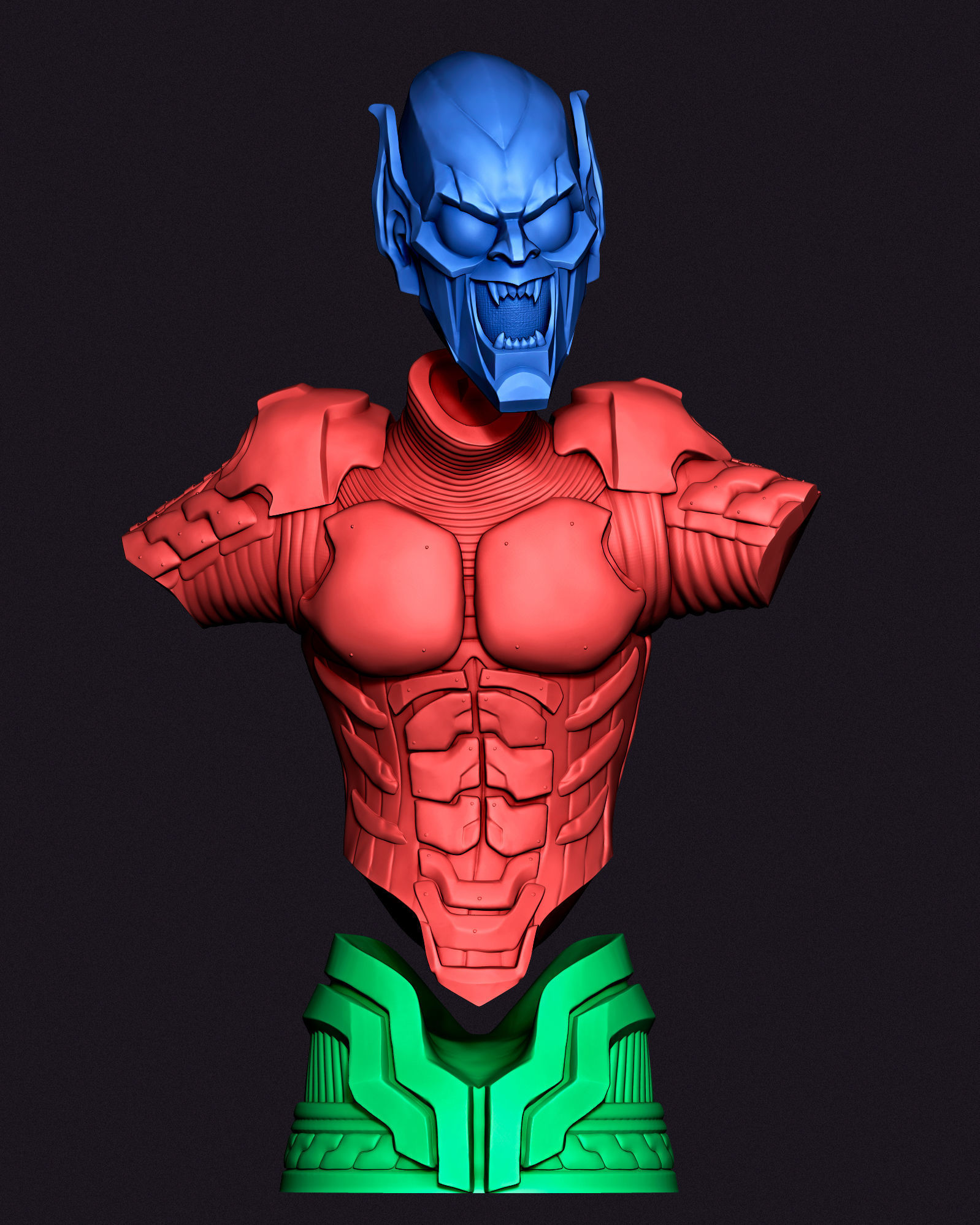 Green Goblin 3D model 3D printable | CGTrader
