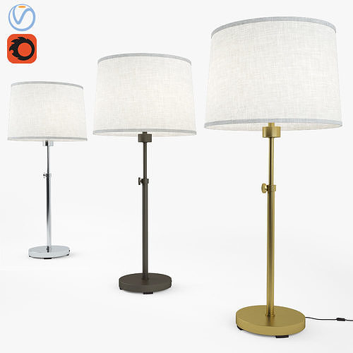 Robert Abbey Koleman Club Table Lamp 3d Model Cgtrader Robert Abbey Koleman Club Table Lamp, Robert Abbey Koleman Floor Lamp